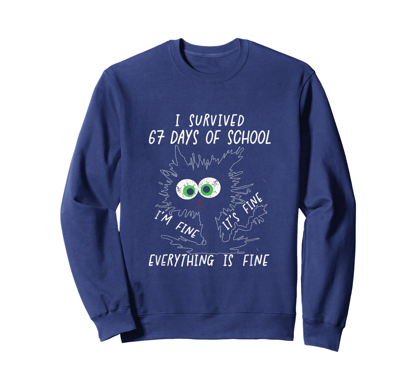 I Survived 67 Days of School Funny Six Seven Meme T-Shirt