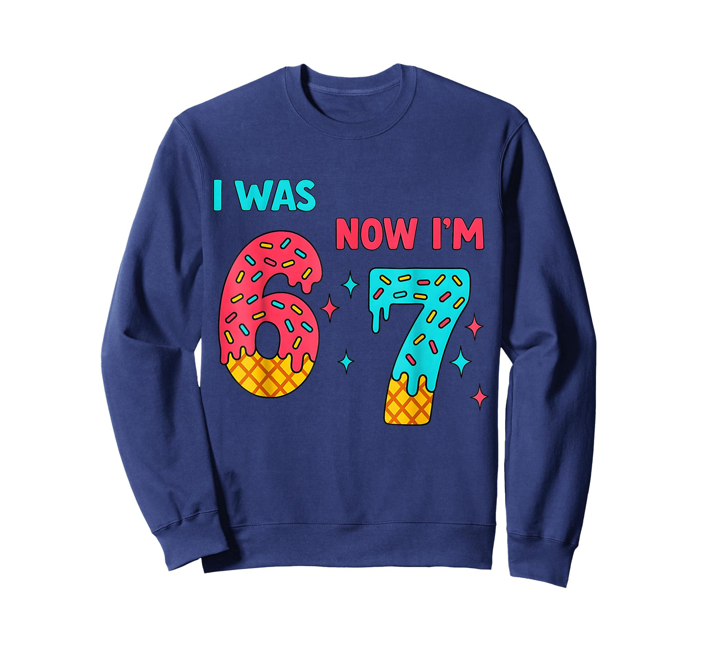 7 Year Old Birthday Shirt was 6 Now I'm 7 67 Funny for Kids T-Shirt