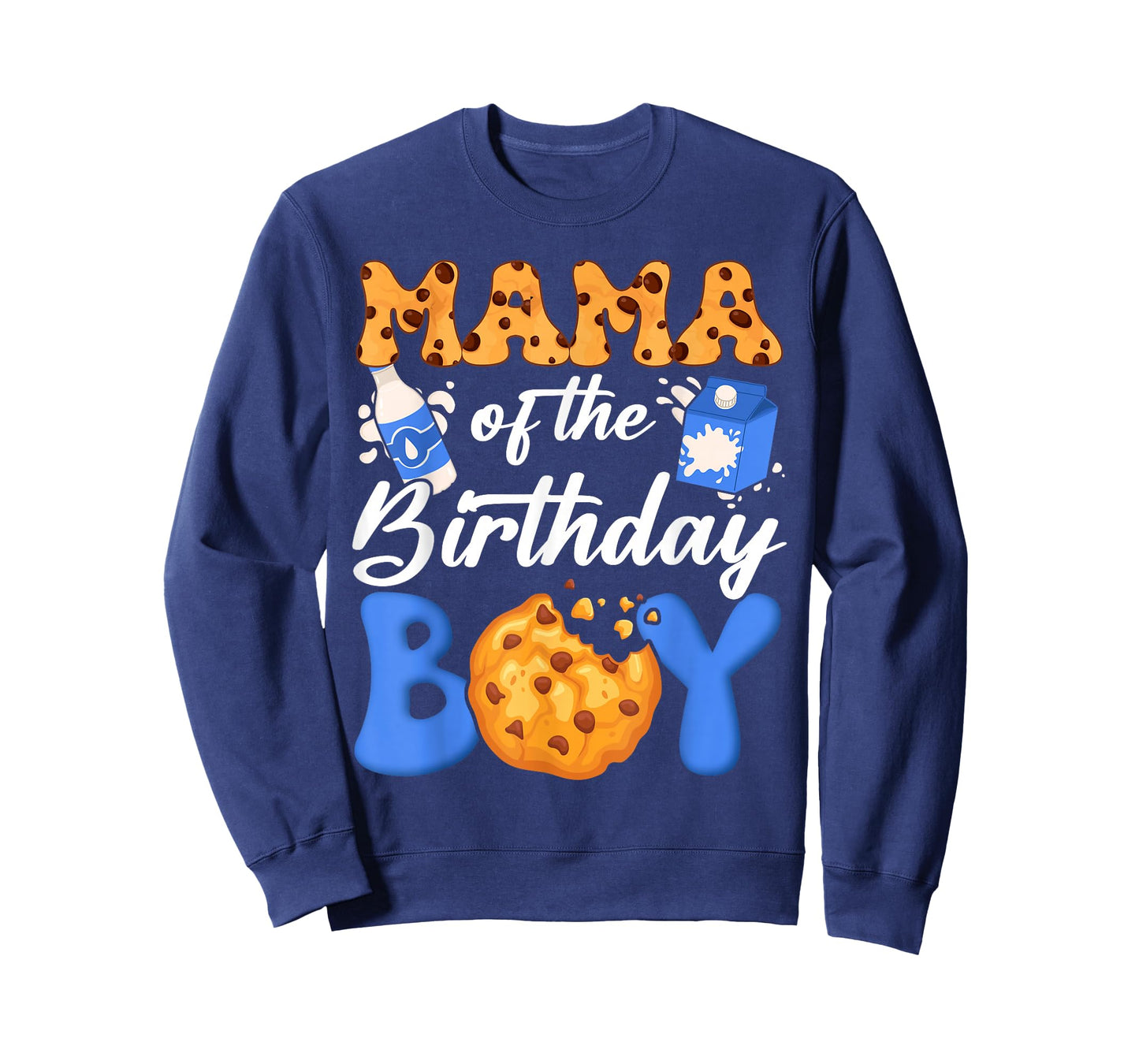 Mama of The Birthday Boy Milk and Cookies 1St Birthday T-Shirt