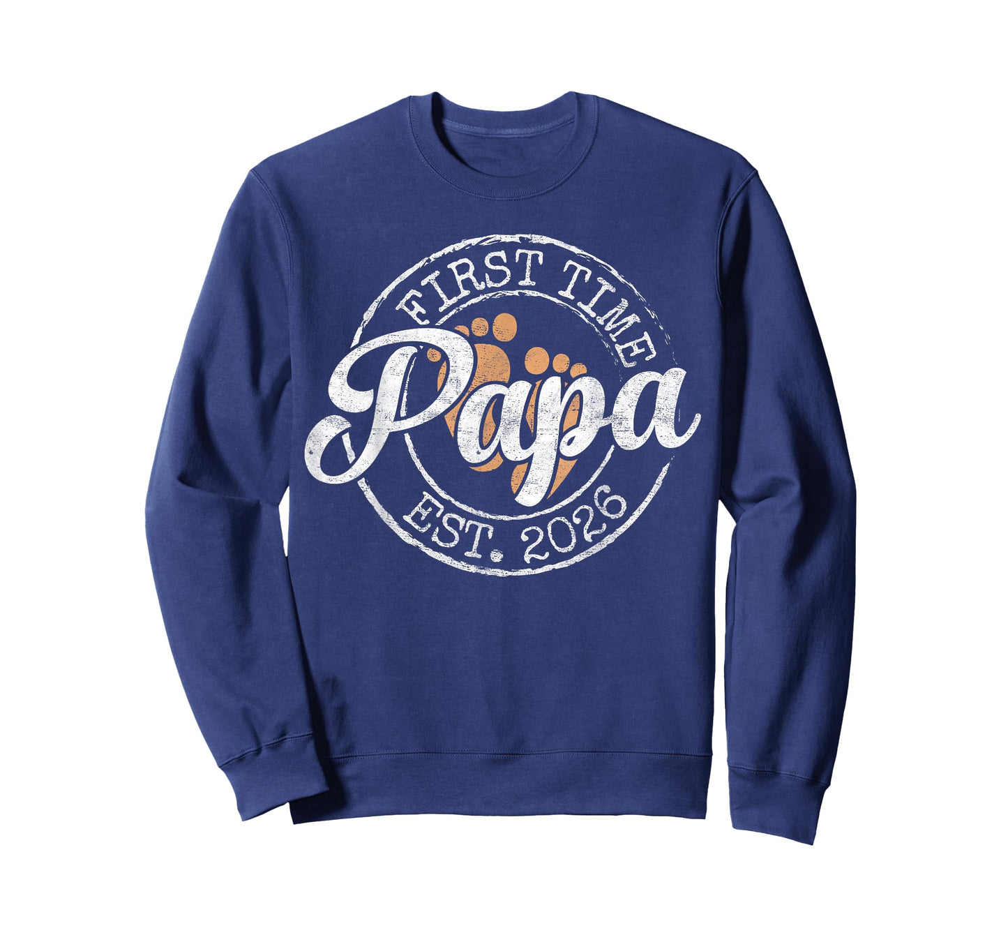 First Time Papa Est 2026 Stamp Soon Promoted to Dad T-Shirt