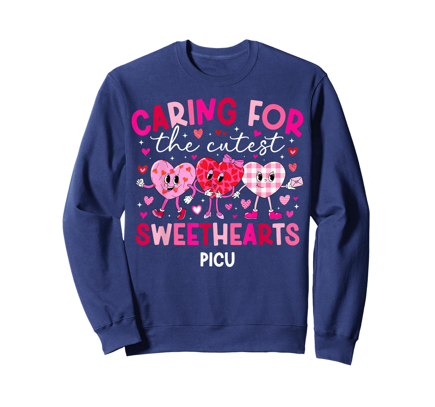 Valentine PICU Nurse Valentines Day Pediatric ICU Nurse T-Shirt