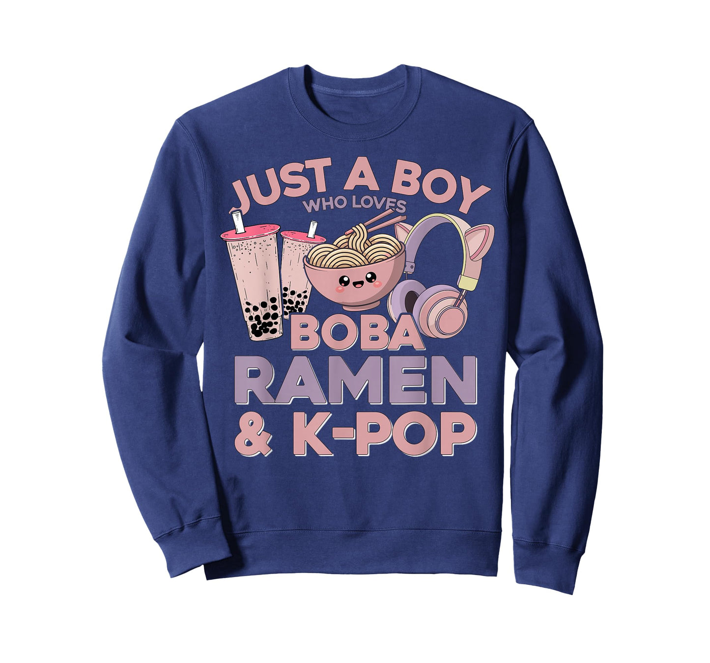 Ramen Kpop Just A Boy Who Loves Boba Ramen K Pop Boy T-Shirt