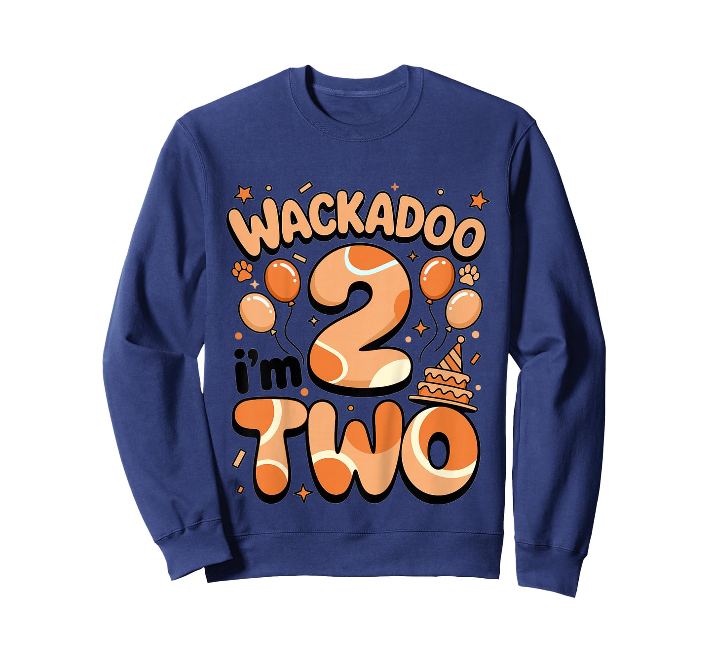 Wackadoo I'm Two 2nd Birthday Girl Toddler 2 Year Dog Lover T-Shirt