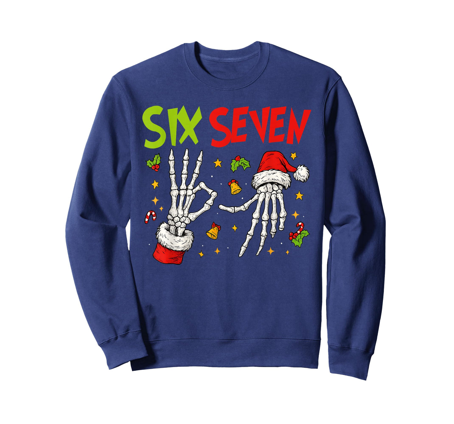 Trending Six Seven Meme Christmas 67 Xmas Men Women Kids T-Shirt