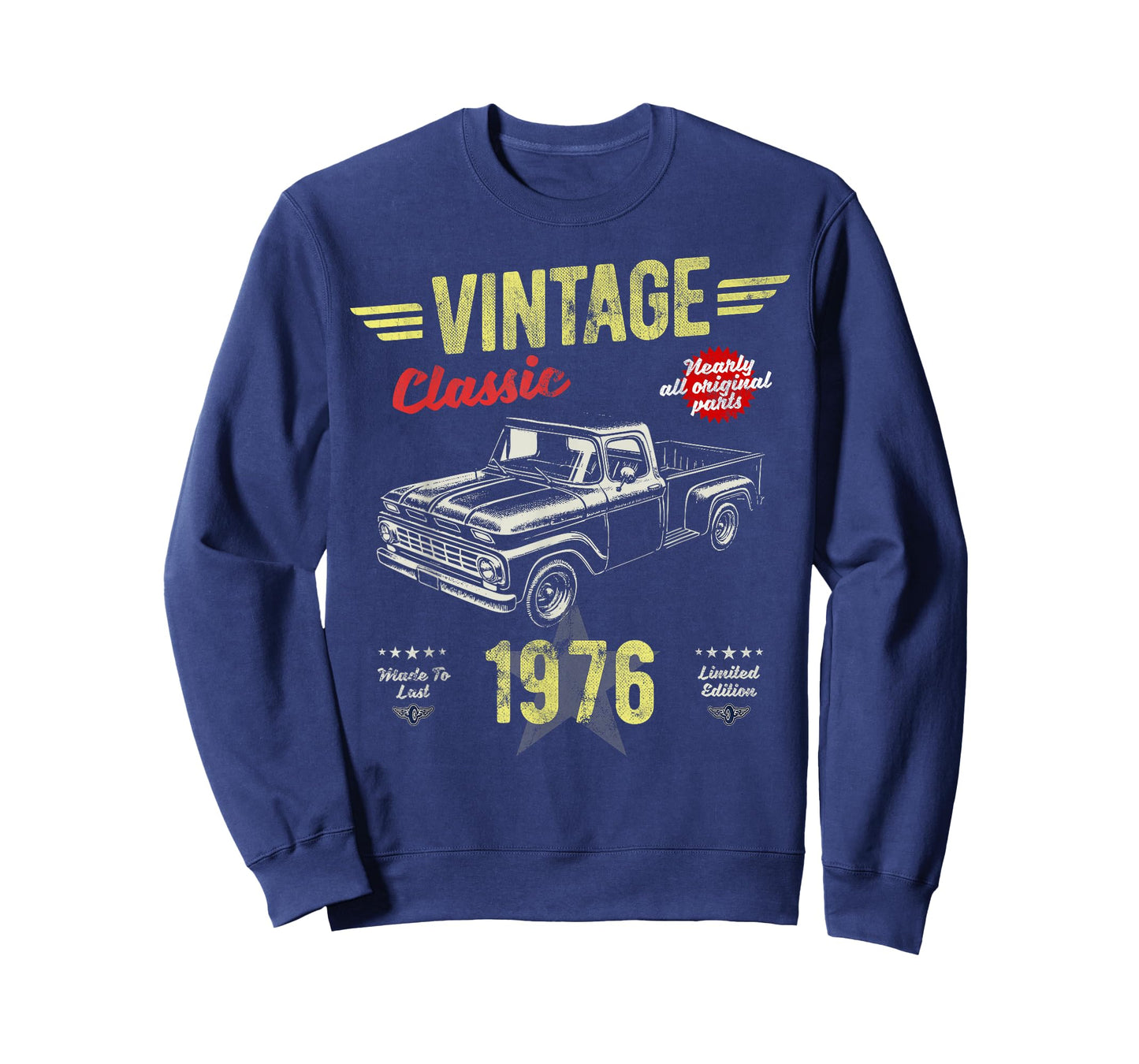 Born 1976 50th Birthday Fathers Day Vintage Pickup Truck T-Shirt