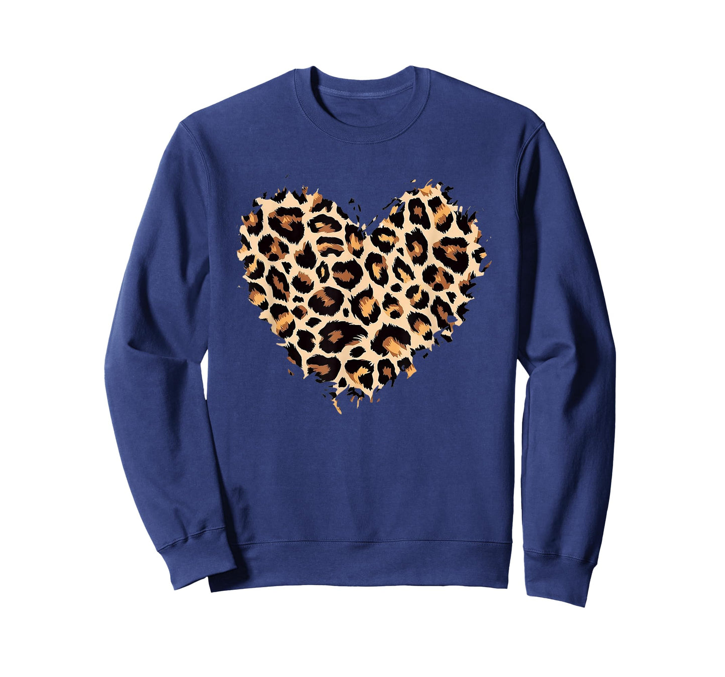 Leopard Cheetah Print Heart Love Cute Girls & Womens T-Shirt