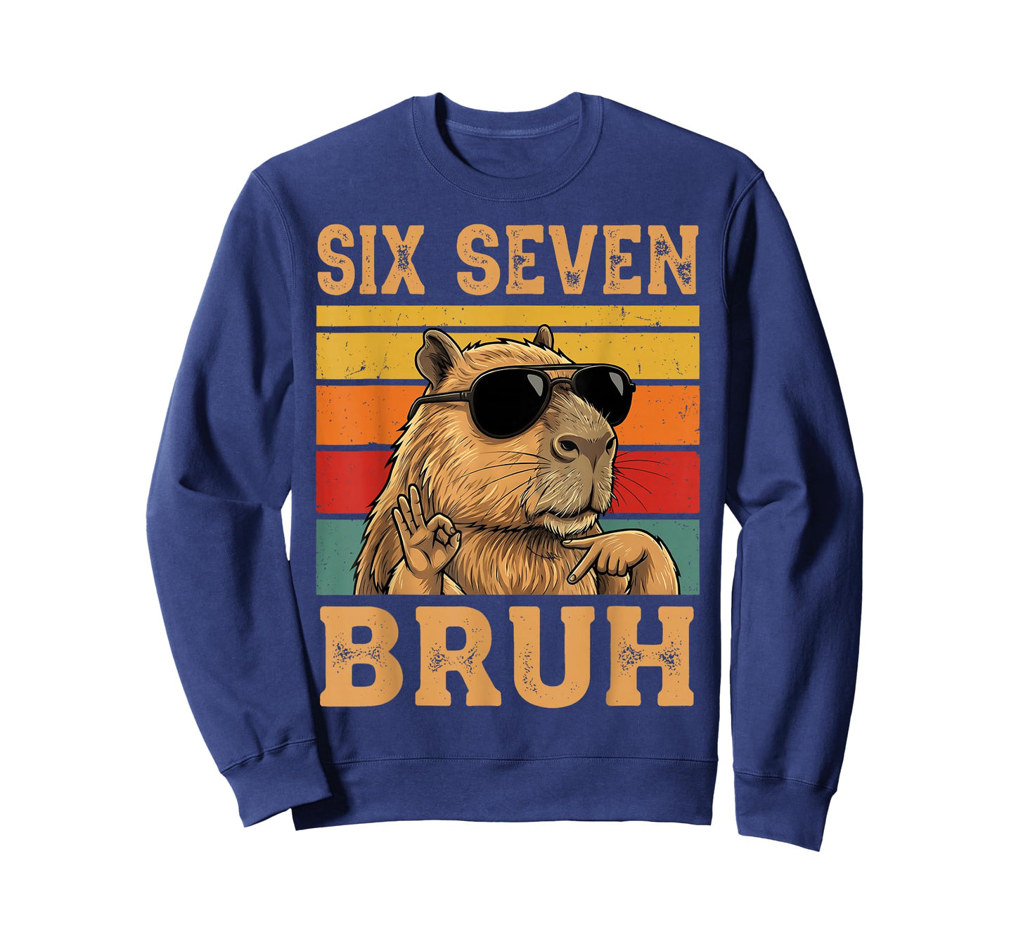 Funny Capybara 67 Meme Six Seven Bruh Boys Teens Kids Girls T-Shirt