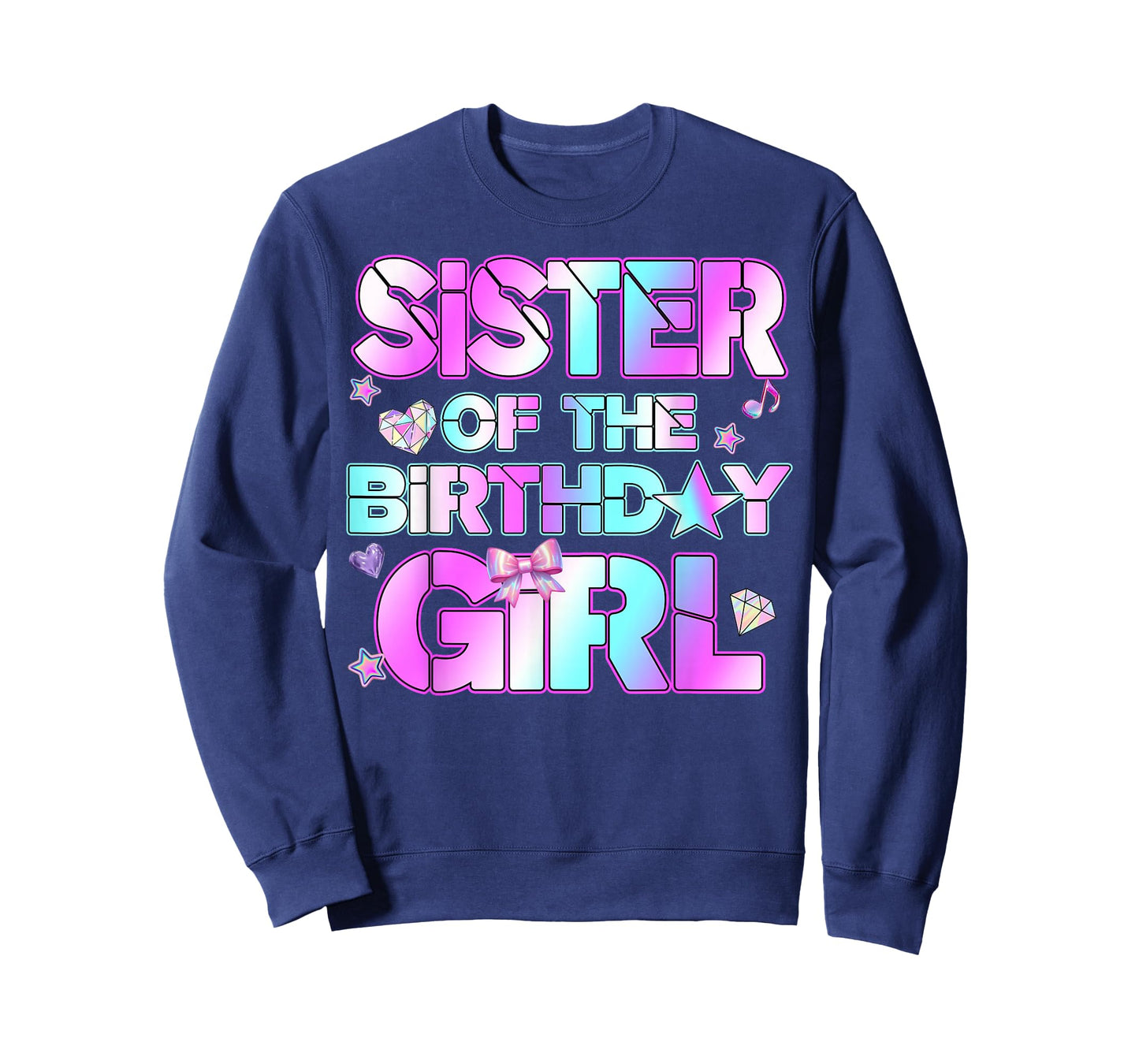 Sister The Birthday Girl Kpop Family Birthday Party Girls T-Shirt