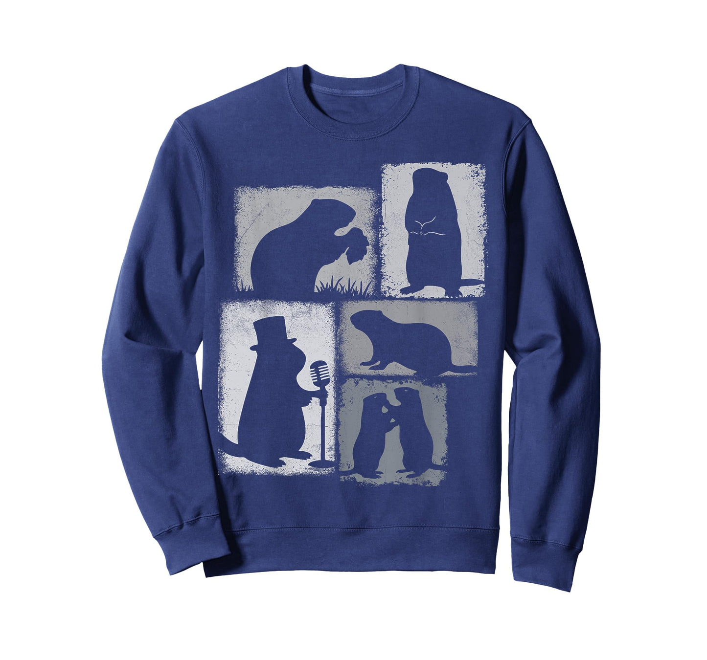 Groundhog Vintage Collage Weather Predictor T-Shirt