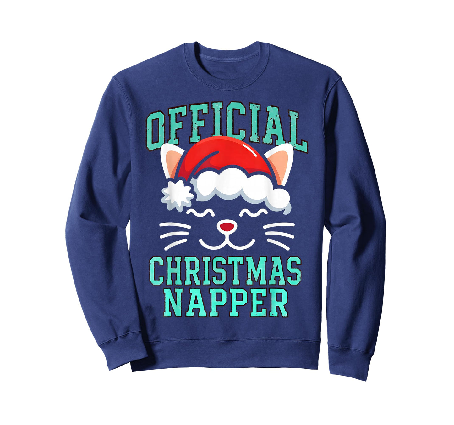 Official Christmas Napper Funny Lazy Cat Lover Holiday Men T-Shirt