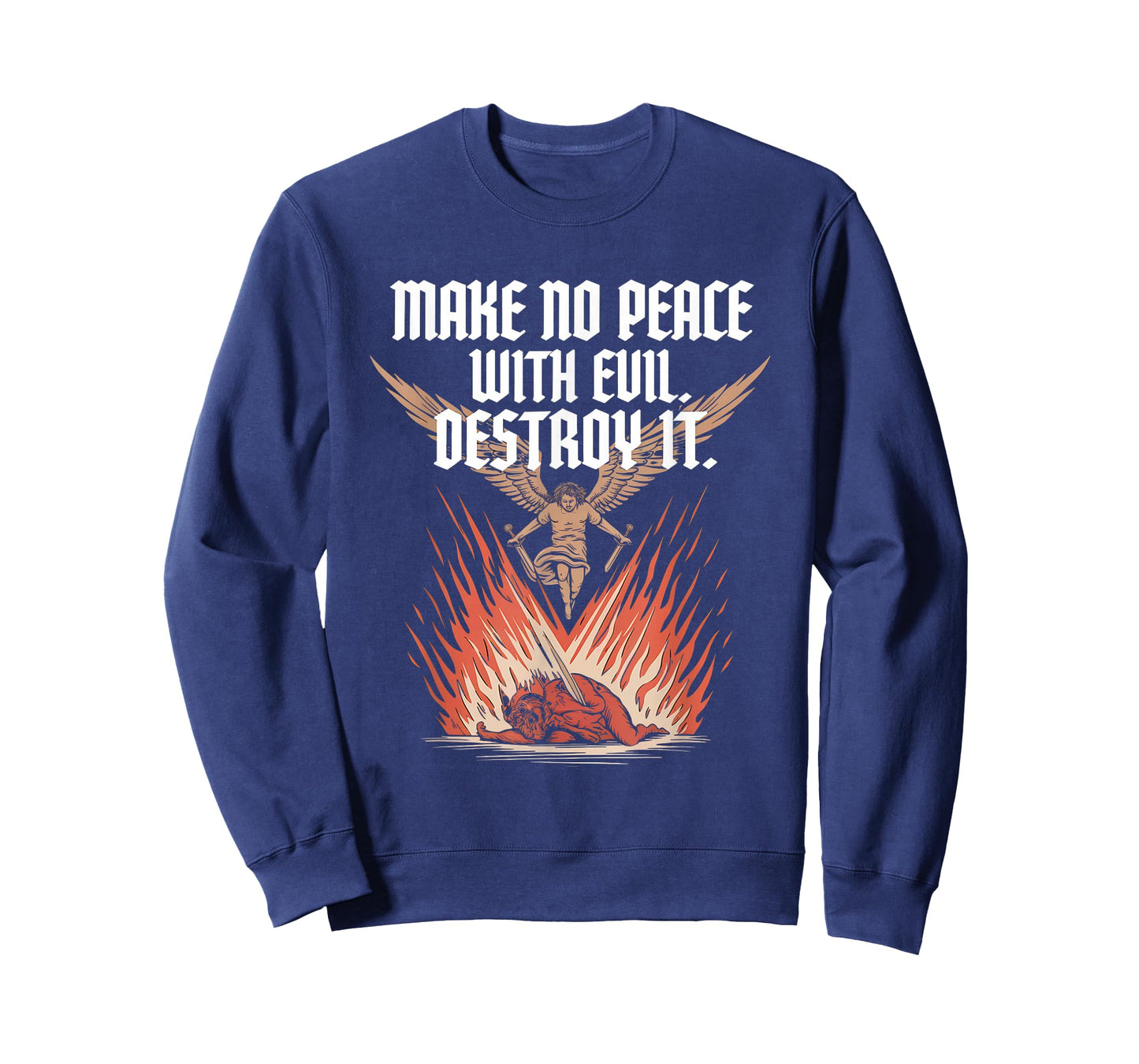 Make No Peace with Evil Tshirt Archangel Michael Jesus God T-Shirt