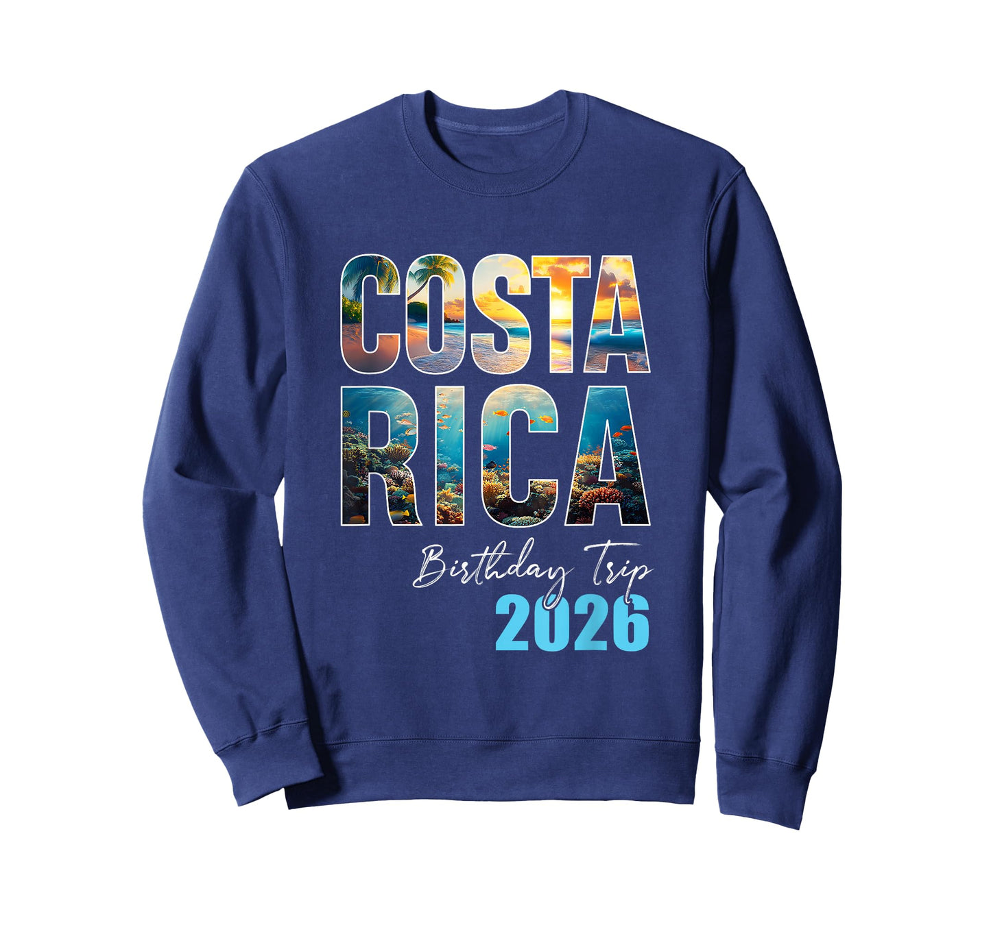 Costa Rica Birthday Trip 2026 Vacation Party Crew Cruise T-Shirt