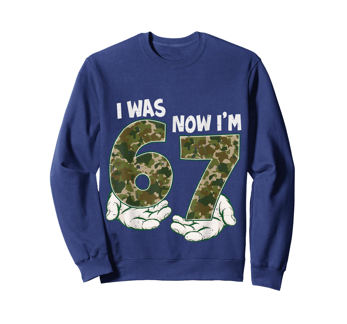 I was 6 Now I'm 7 Camo Birthday Six Seven Meme Boy Girl T-Shirt