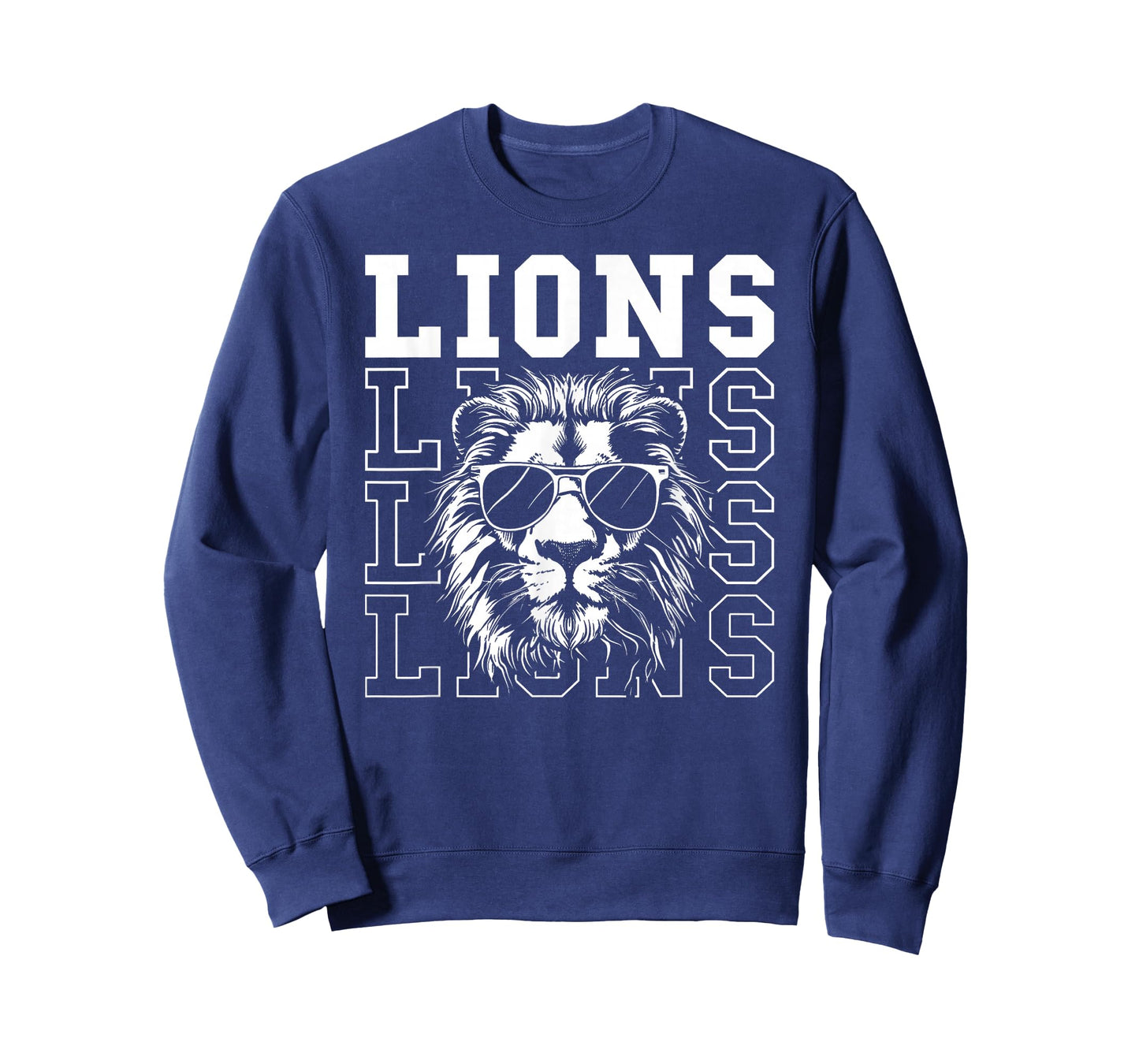 Vintage Lions School Spirit Fan Team Back to School T-Shirt