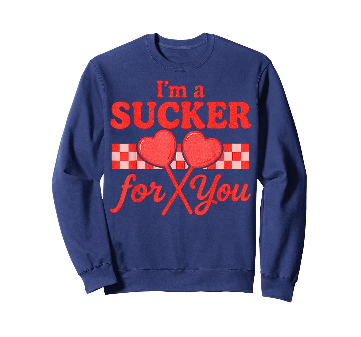 Funny Valentine's Day im a Sucker for You Retro Heart Candy T-Shirt