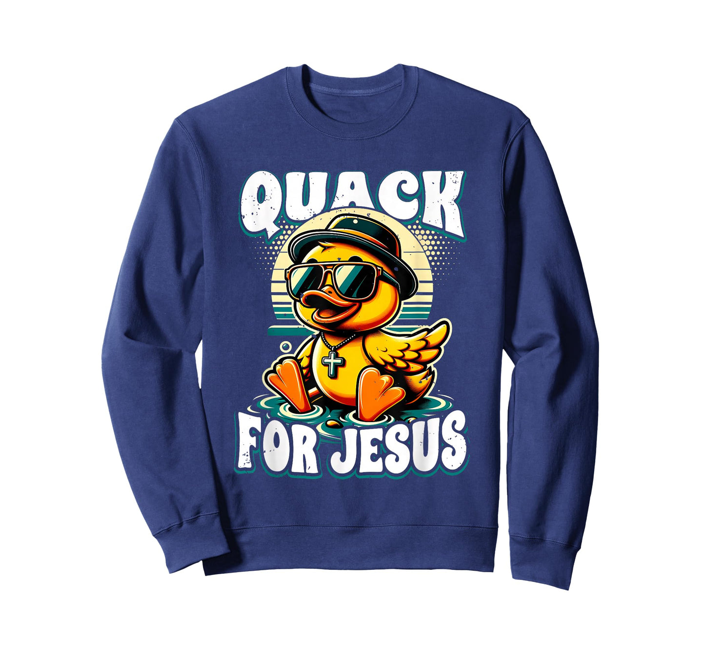 Retro Rubber Duck Christian Rubber Ducky Quacks for Jesus T-Shirt