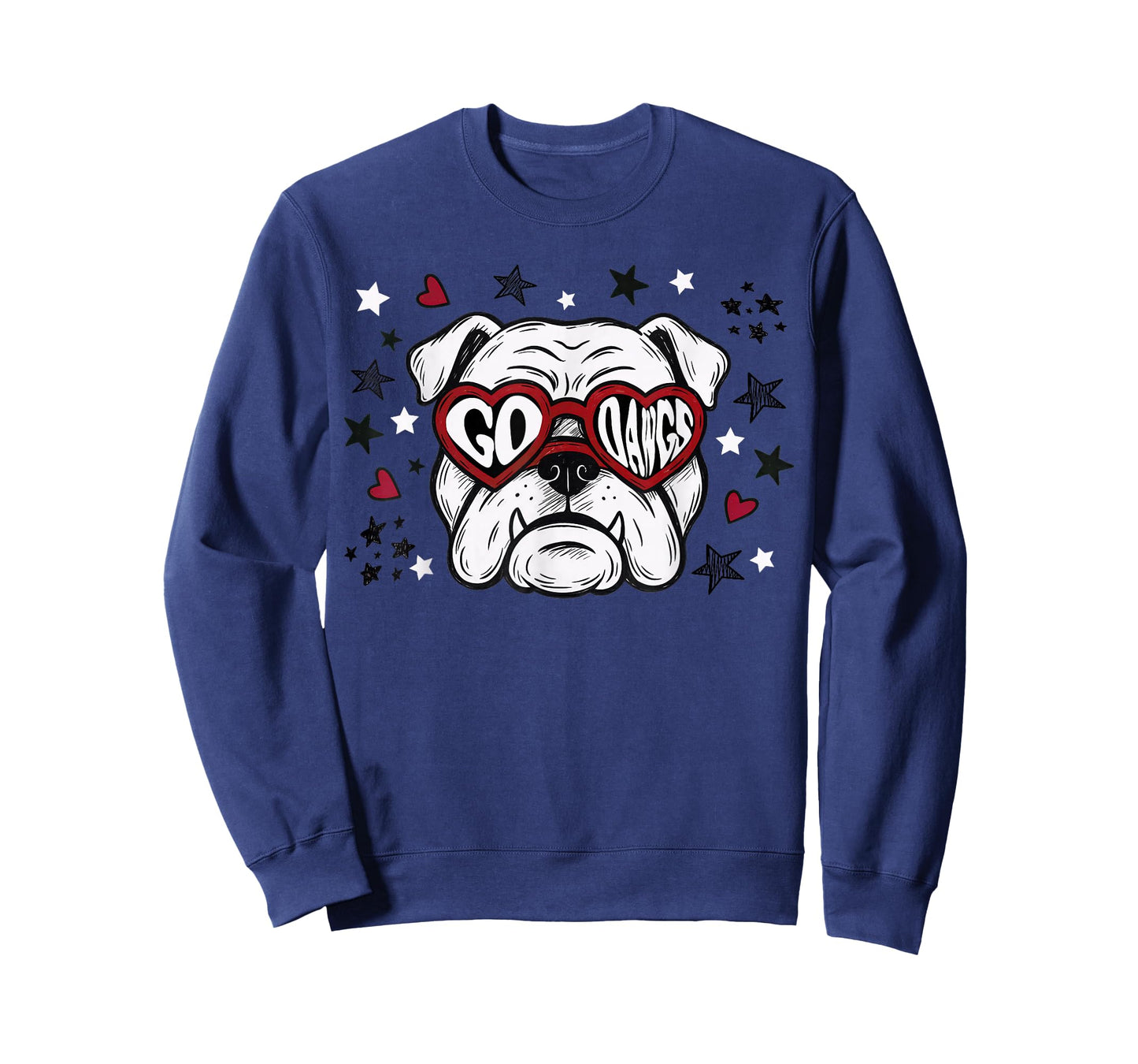 Retro Bulldog Name Personalized Go Dawg for Men Women Kid T-Shirt