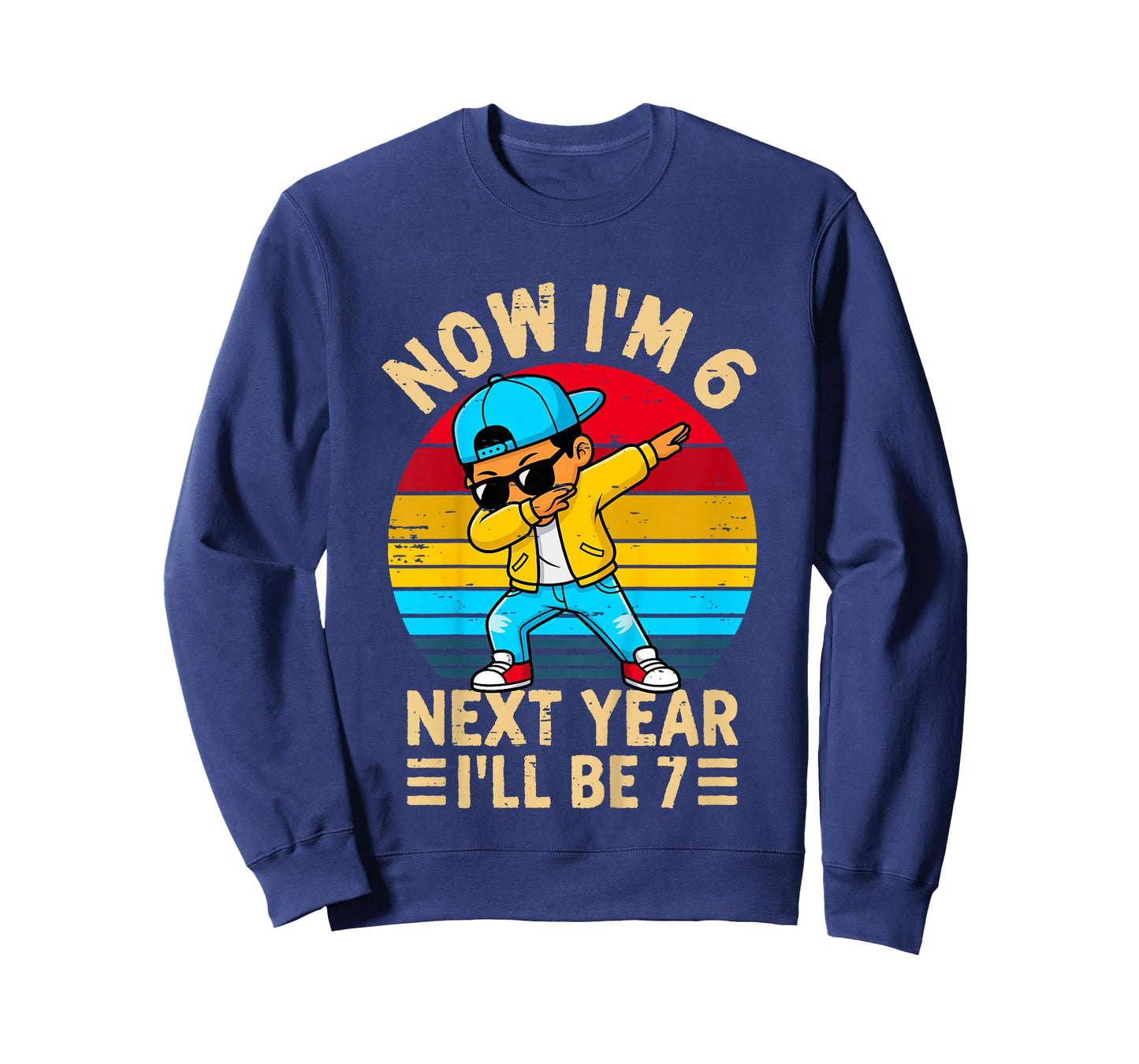 Kids Now I'm 6 Next Year I'll be 7 Kids 6 Year Old Birthday Boys T-Shirt