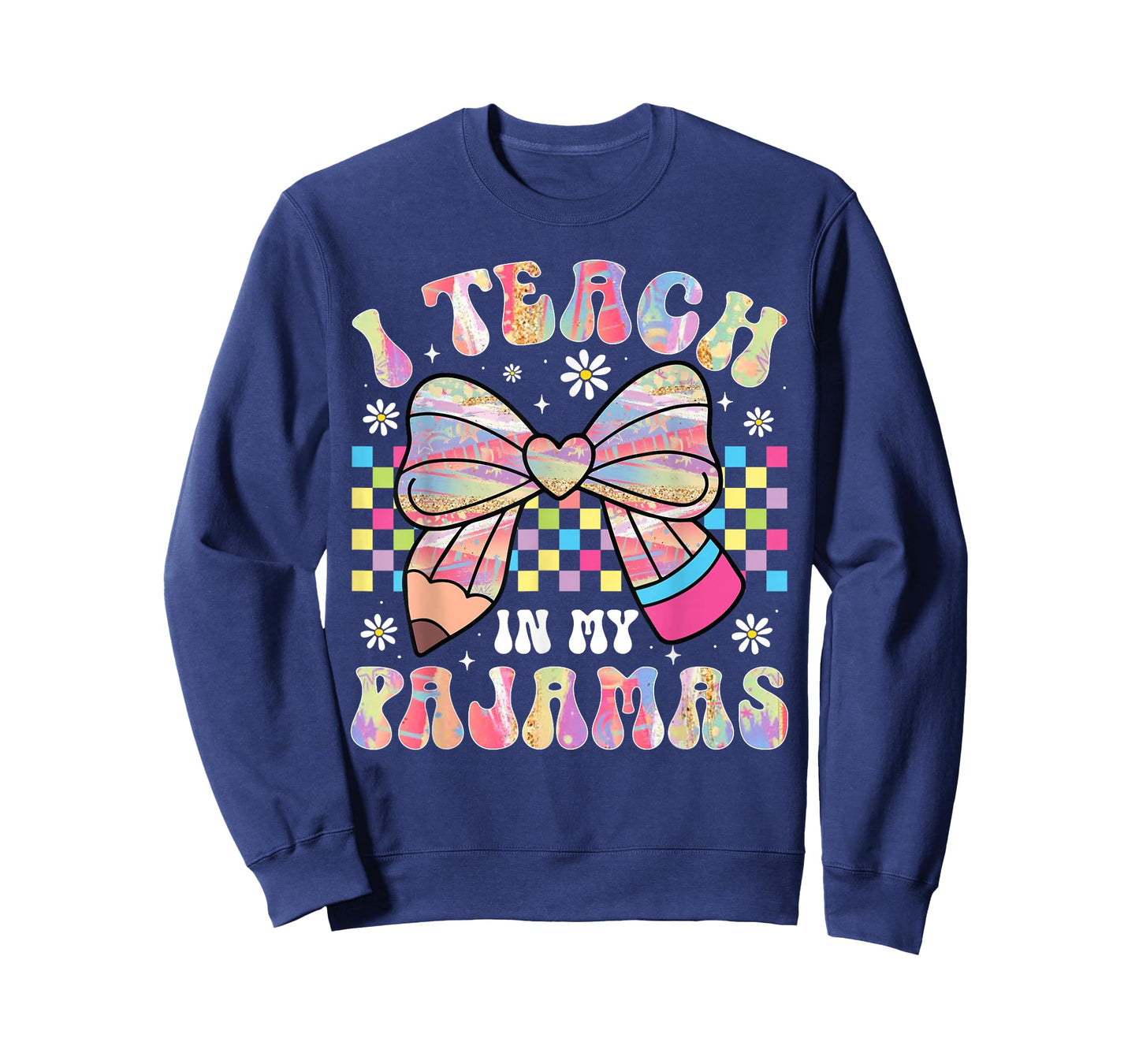 I Teach in My Pajamas Funny Quote for Teacher Homeschool T-Shirt