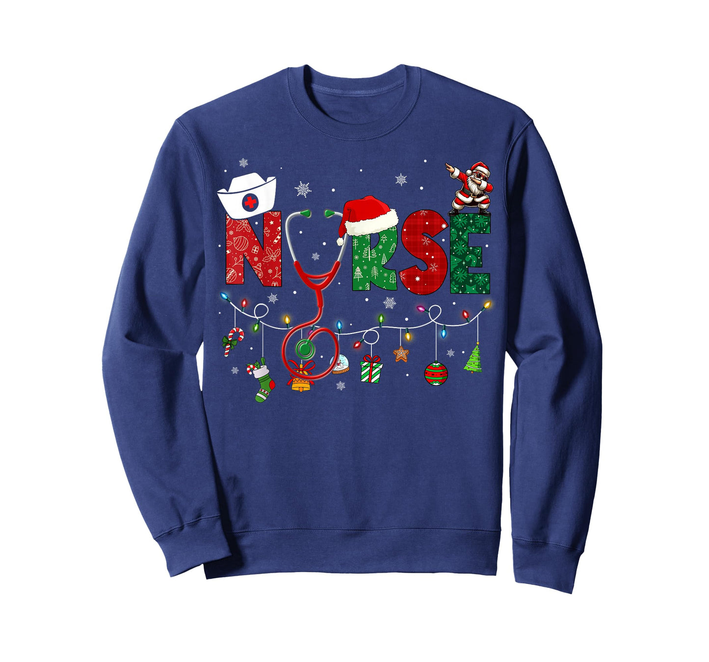 Nurse Christmas Shirts Health Worker Nursing Xmas Holiday T-Shirt