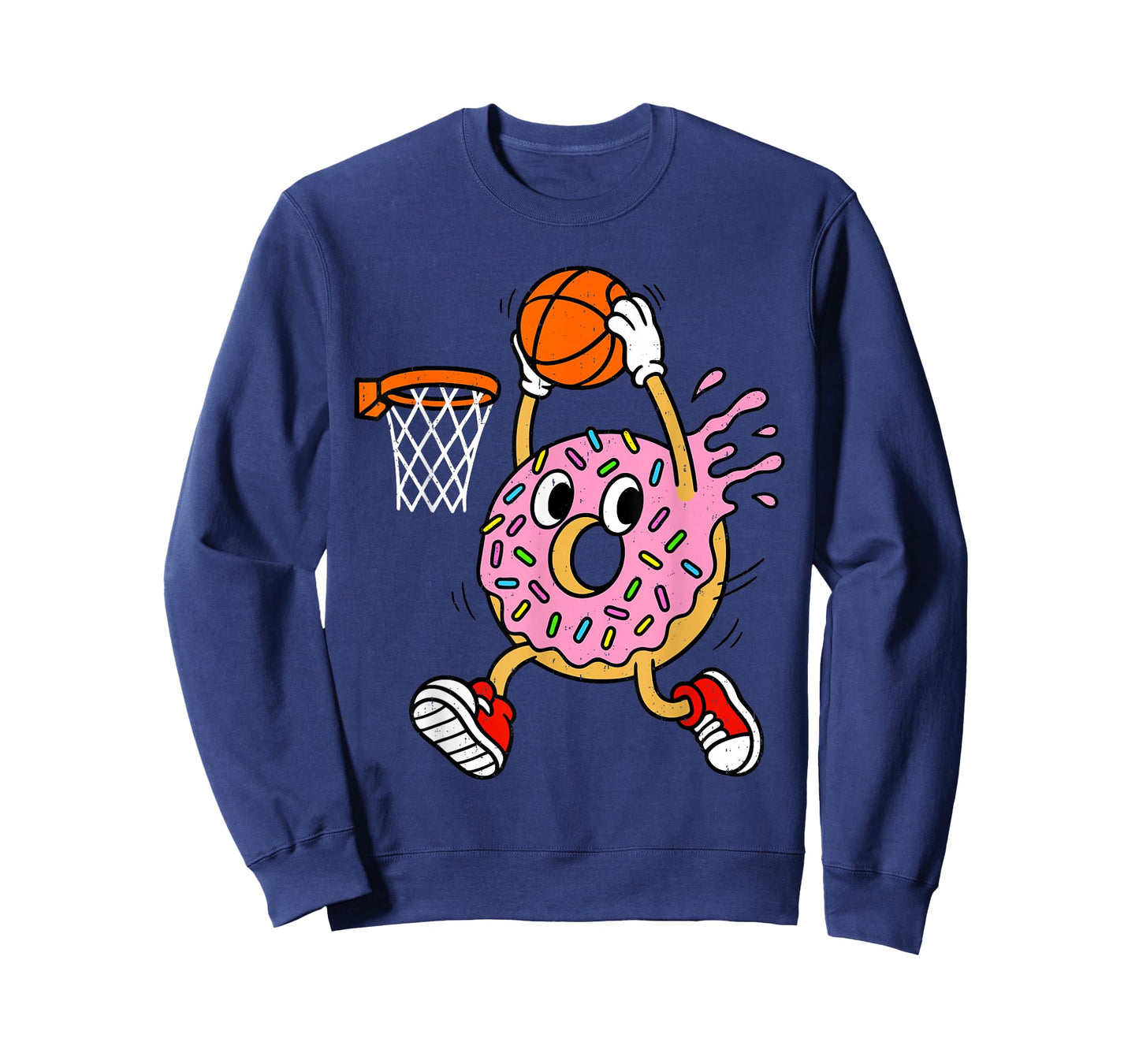 Funny Donut Dunking Basketball Doughnut Food Champ Sports T-Shirt