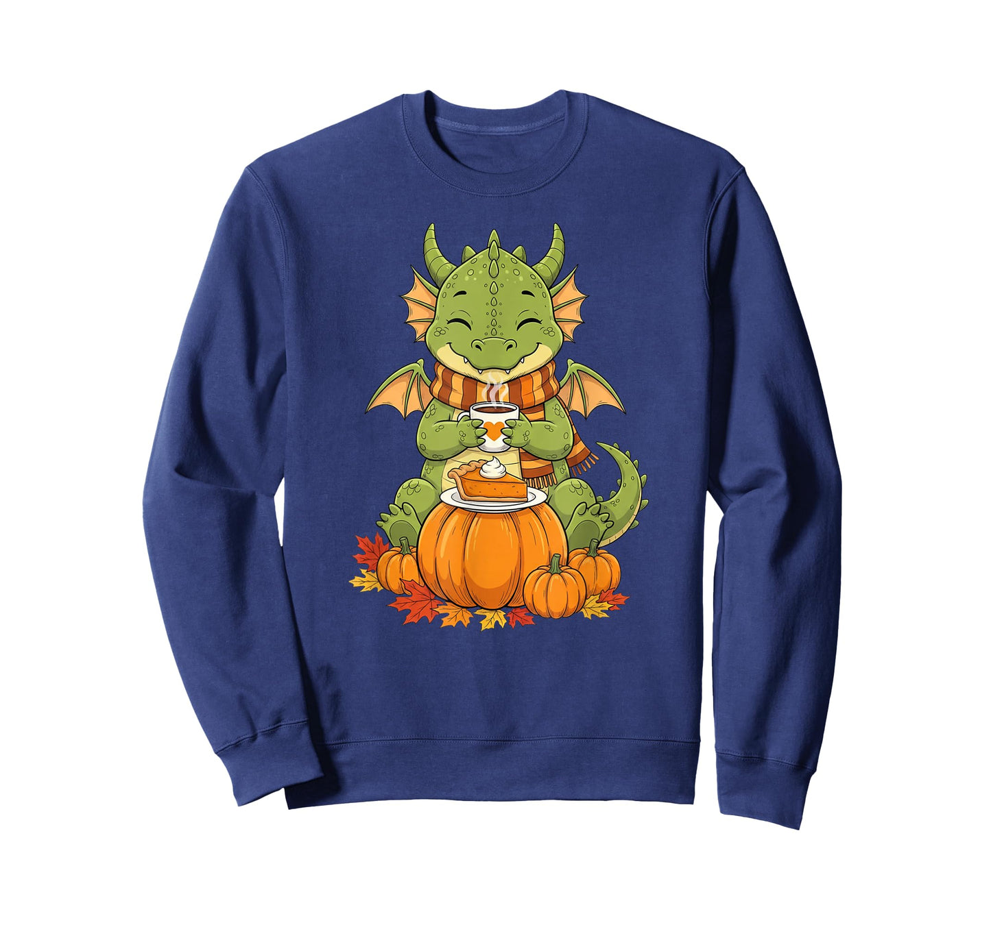 Funny Dragon Coffee Autumn Thanksgiving Womens Mens Kids T-Shirt
