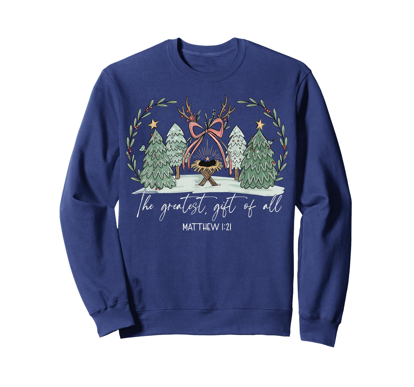 The Greatest Gift for All Christmas Nativity Jesus Christian T-Shirt