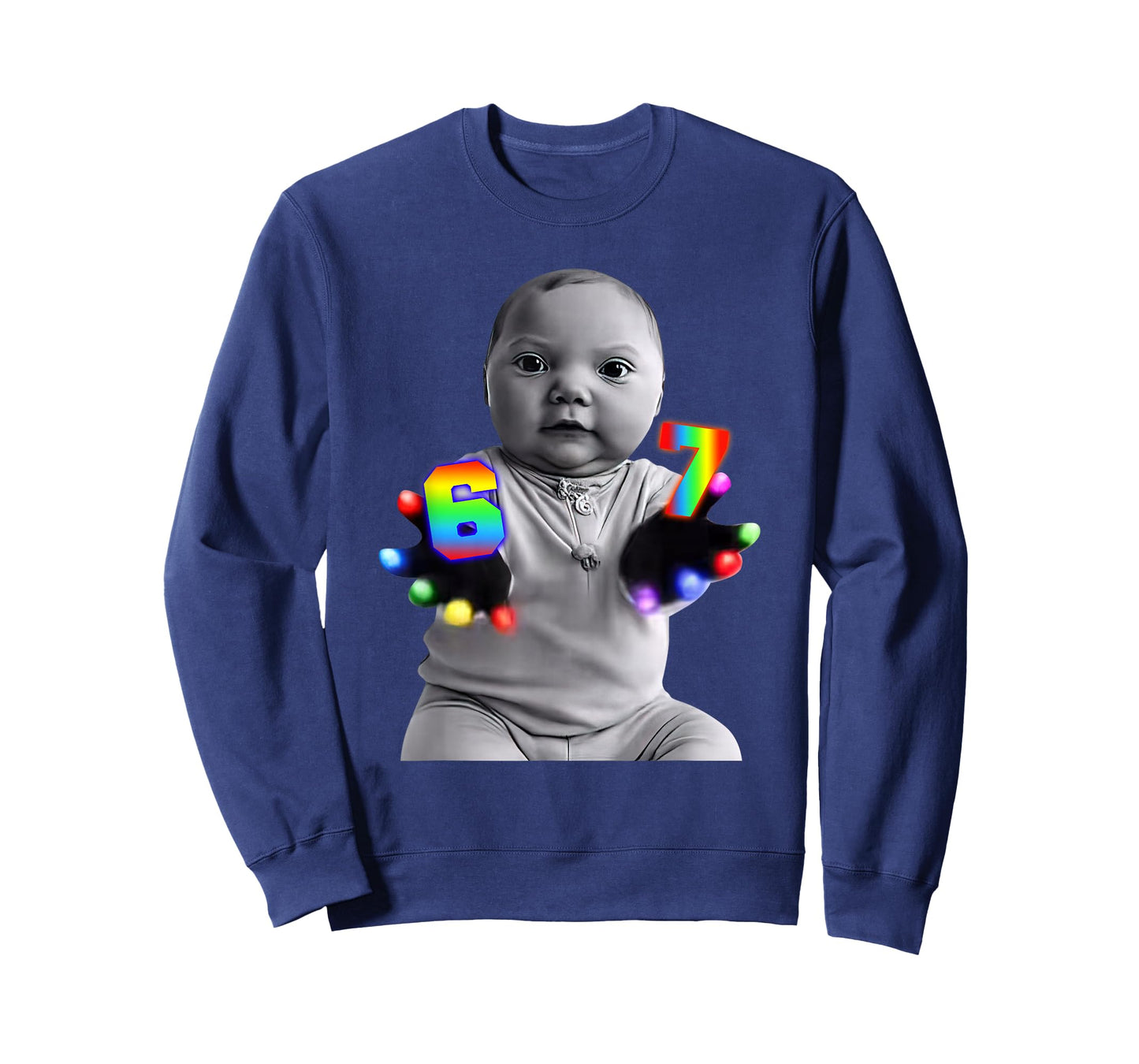 Ai Baby Gloves Led 67 Six Seven Brainrot Meme Gen Z T-Shirt