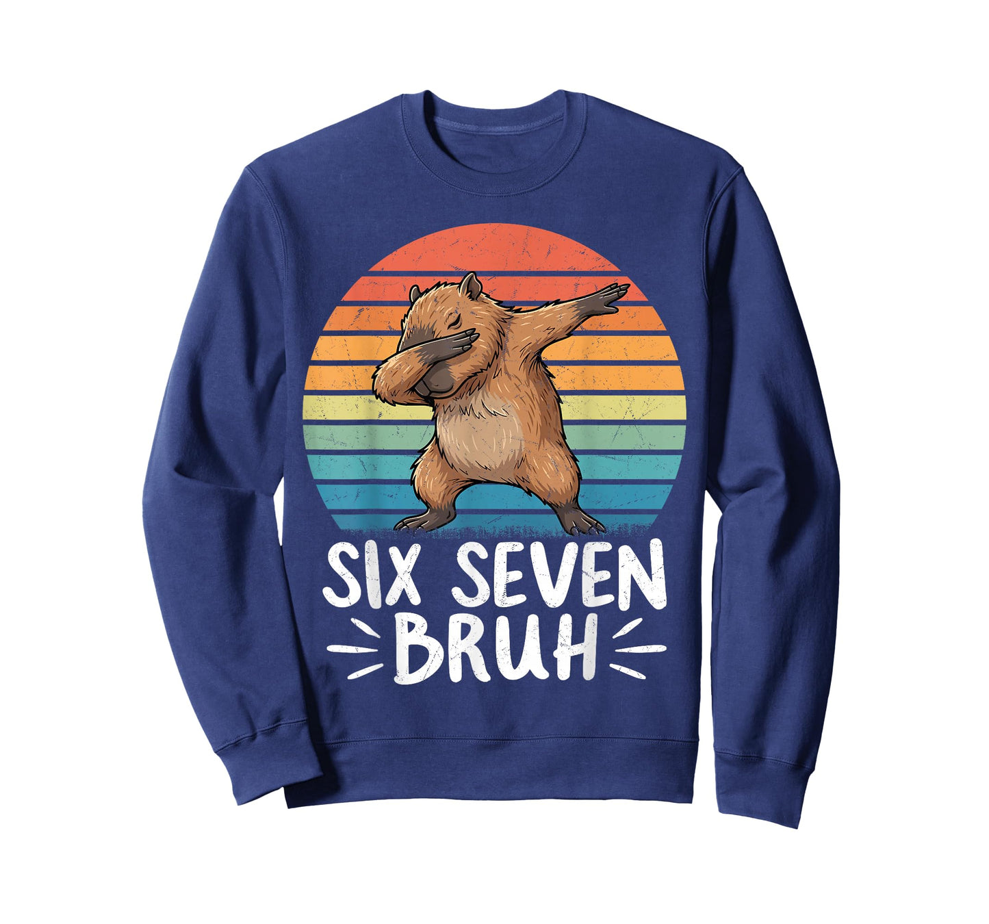 Six Seven Bruh 67 Meme Capybara Funny Capybara for Kids Boys T-Shirt