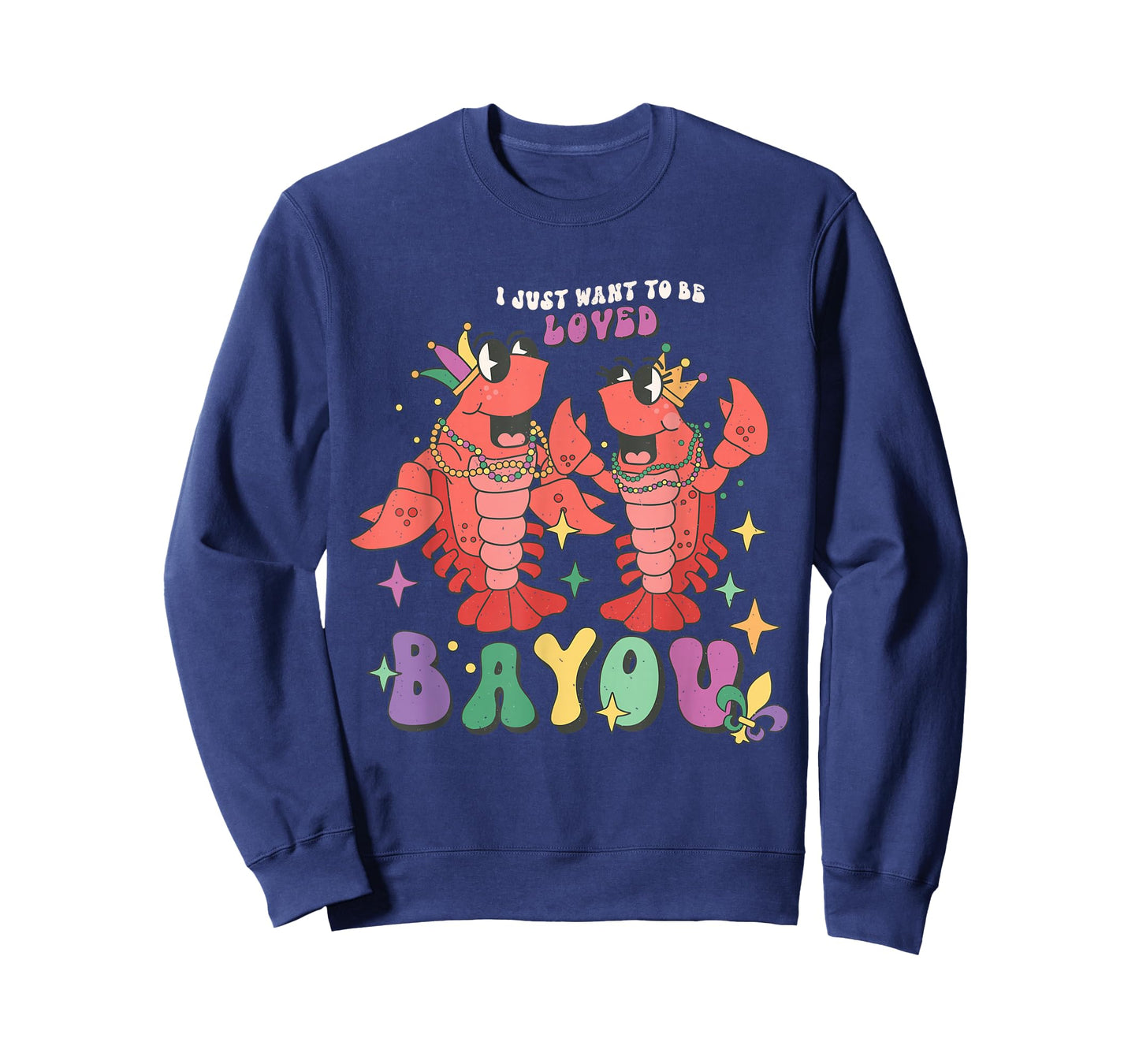 I Just Want to Be Loved Bayou Mardi Gras Crawfish Couple T-Shirt
