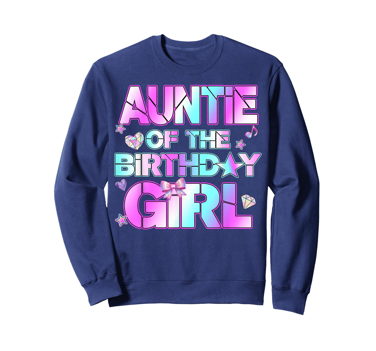 Auntie The Birthday Girl Kpop Family Birthday Party Girls T-Shirt
