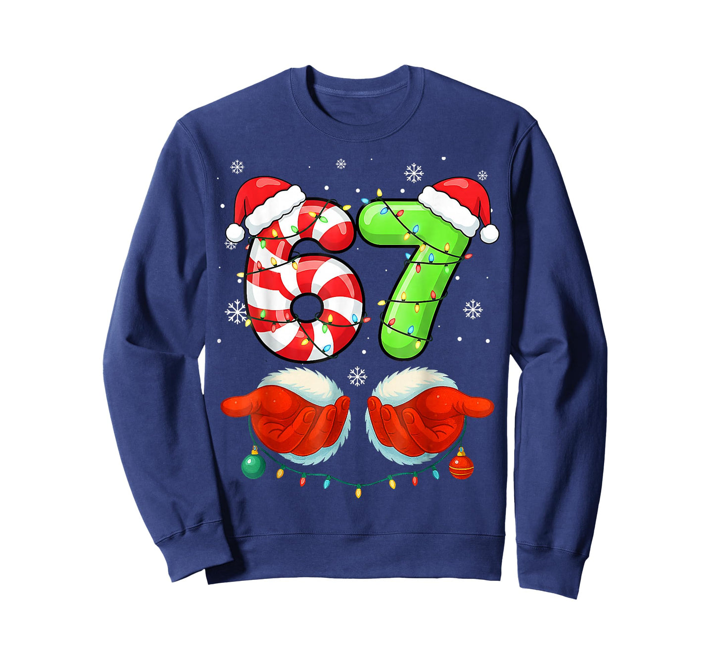 Funny Six Seven 6 7 67 Christmas T-Shirt
