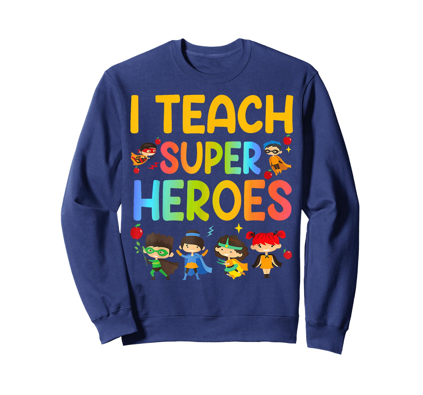 Teacher of Tiny Superheroes Funny Teach 100th Day of School T-Shirt