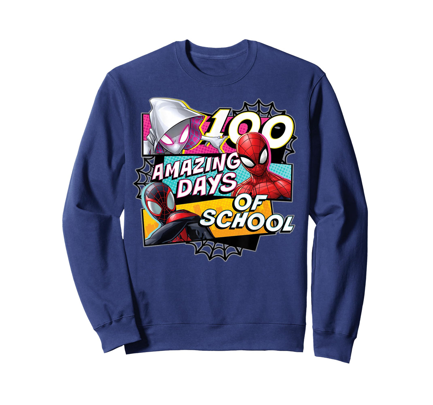 Marvel Super Heroes Team Spidey 100 Days of School 100th Day T-Shirt
