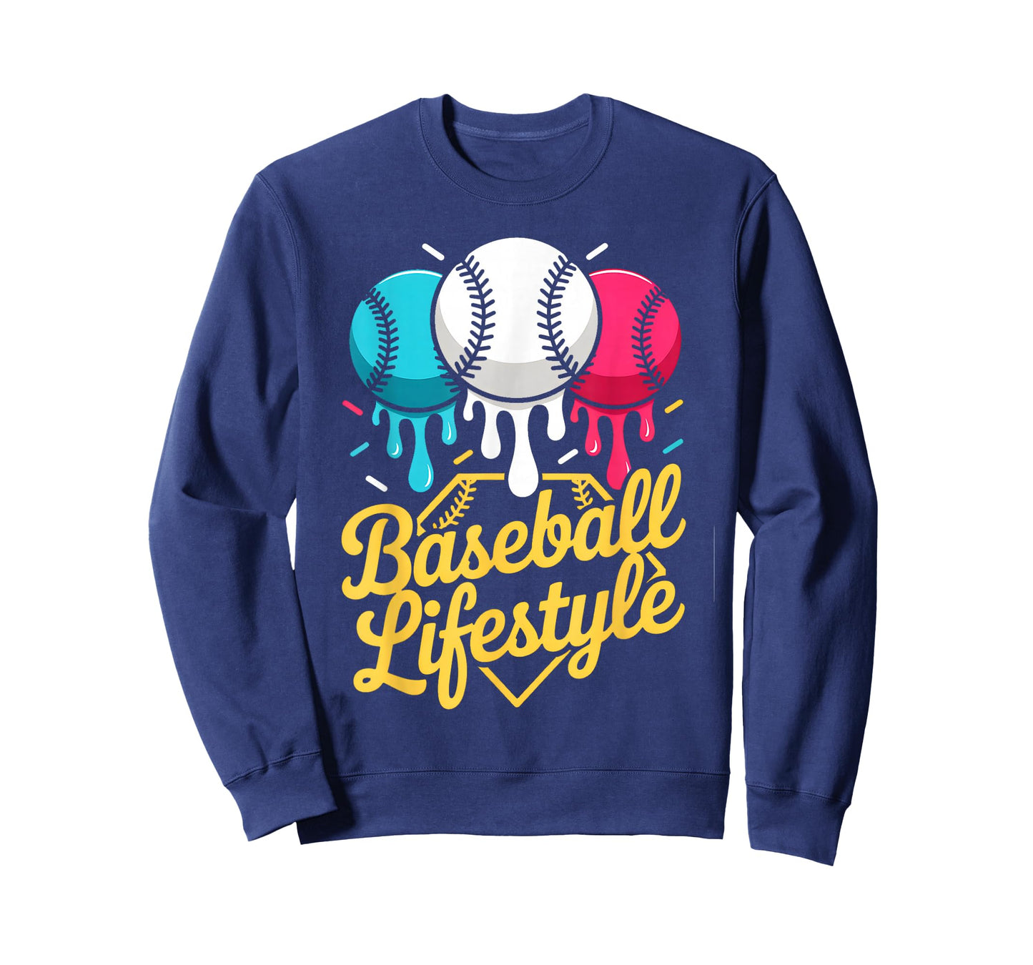 Baseball Lifestyle 101 Apparel Youth Baseball Drip Icecream T-Shirt