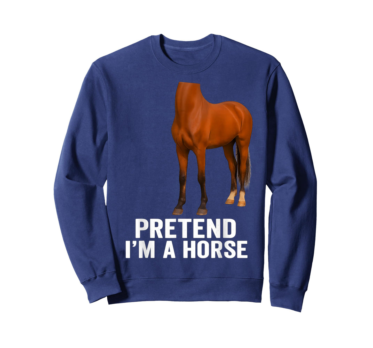 Pretend I'm A Horse Funny Halloween Body Costume Horse T-Shirt