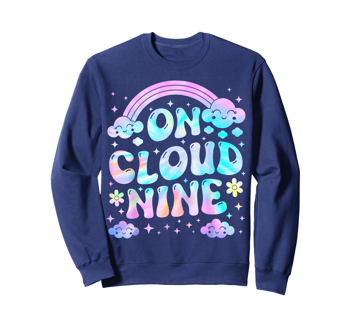 Groovy On Cloud Nine Bday 9th Birthday Girl 9 Year Old T-Shirt