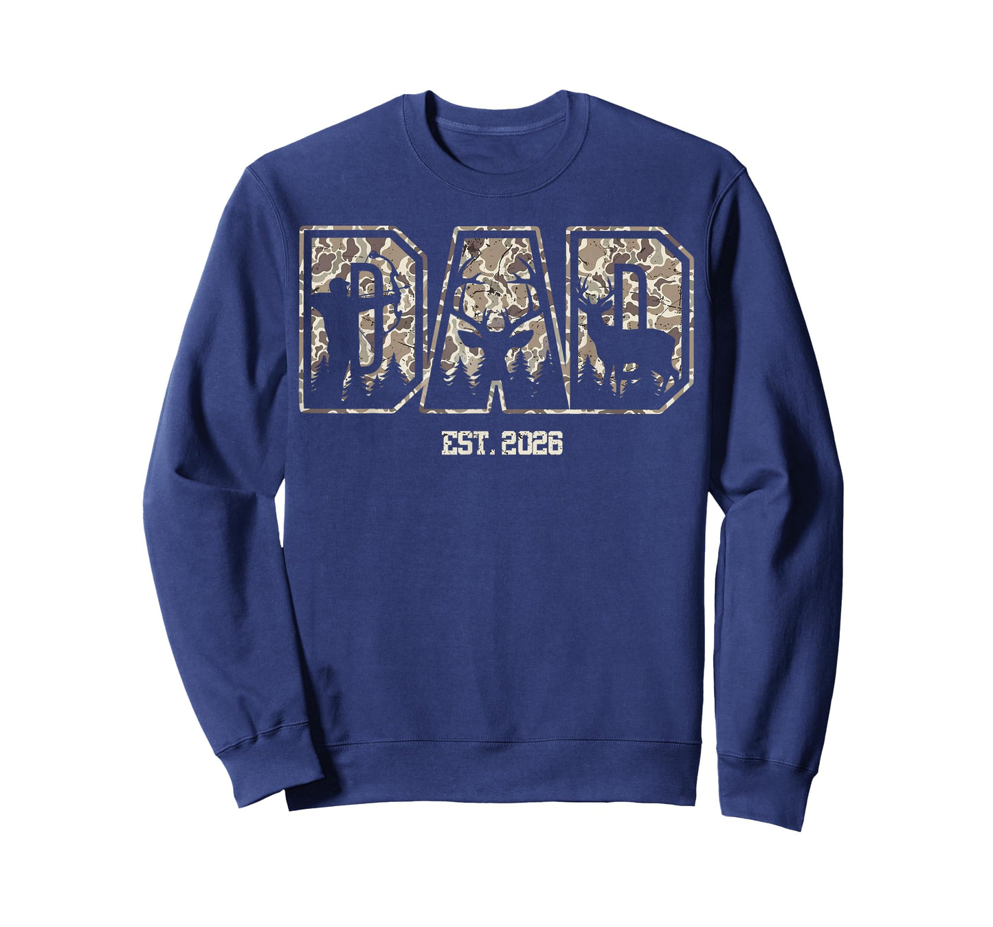Camo Dad EST 2026 Camouflage Hunting Dad Father's Day T-Shirt