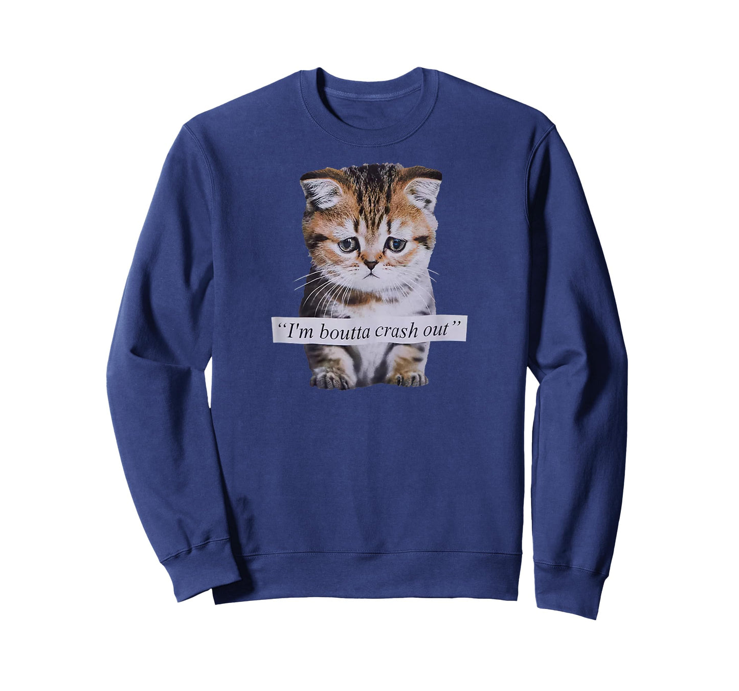 I'm Boutta Crash Out Funny Sarcasm Quotes Meme Cat Humorous T-Shirt