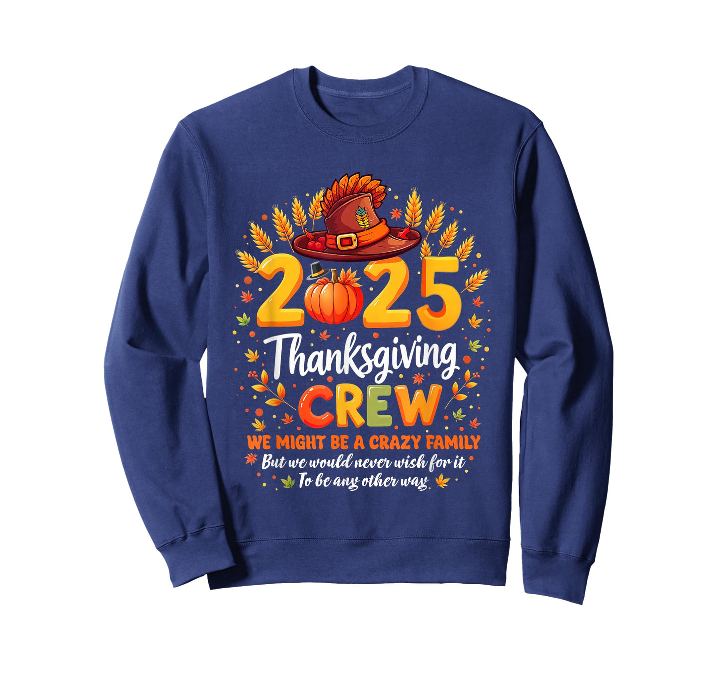 Family Matching Thanksgiving Crew 2025 Turkey Day Men Women T-Shirt