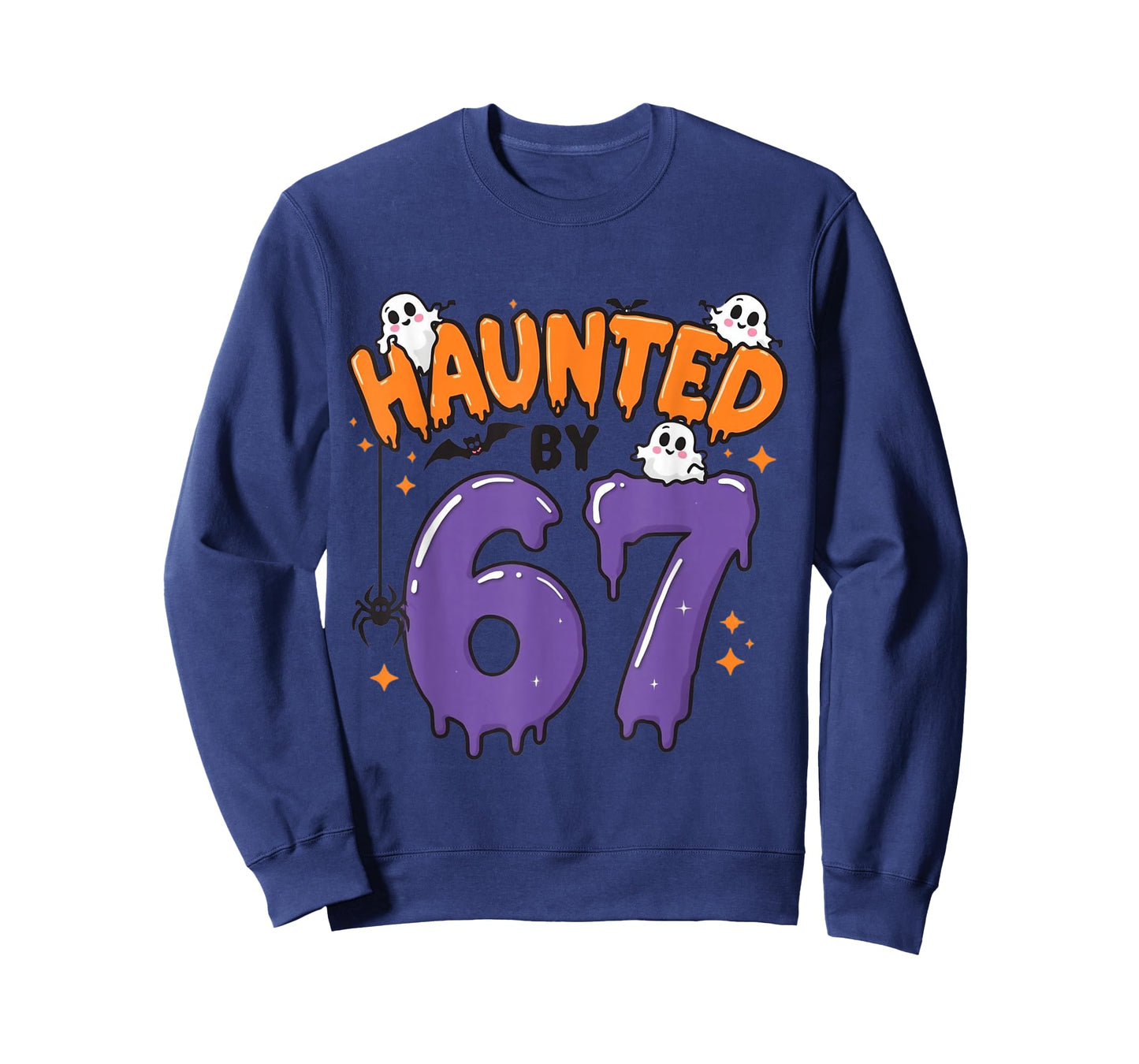 Haunted by 67 Funny Ghost 6 7 Halloween Costume Tee T-Shirt