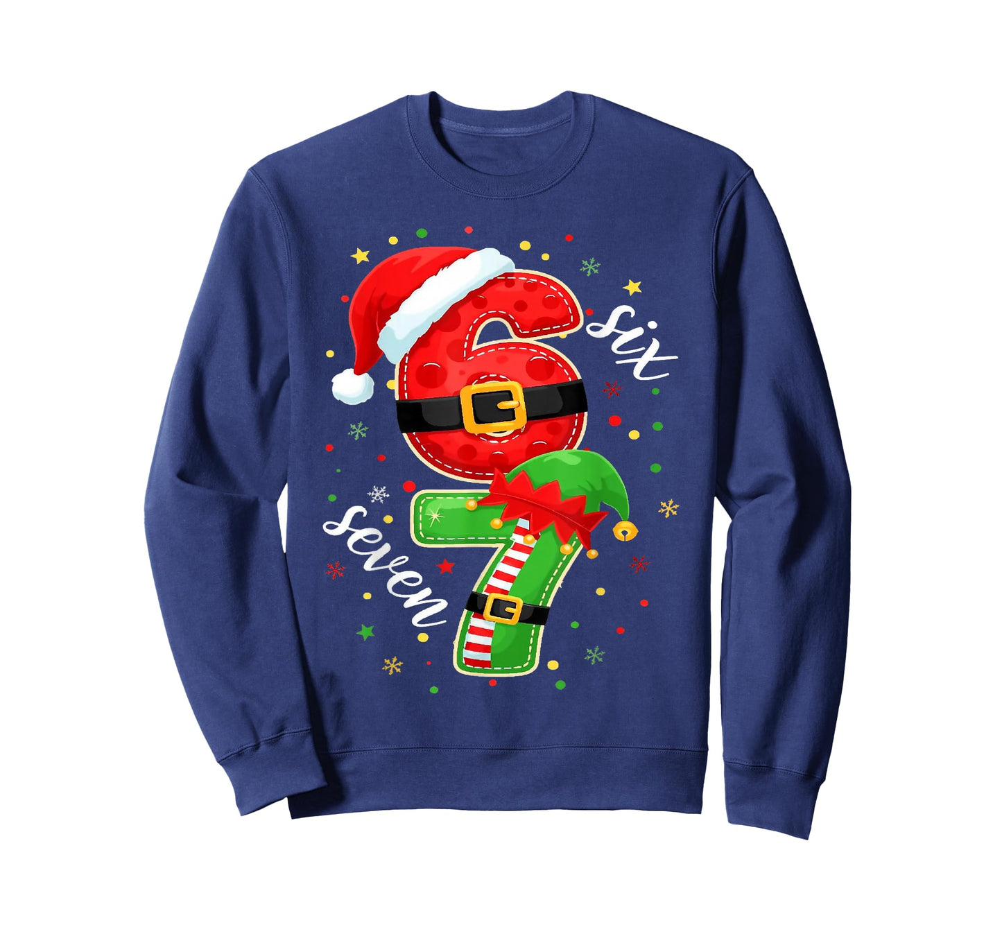 Funny Retro Six Seven Christmas 67 Xmas T-Shirt