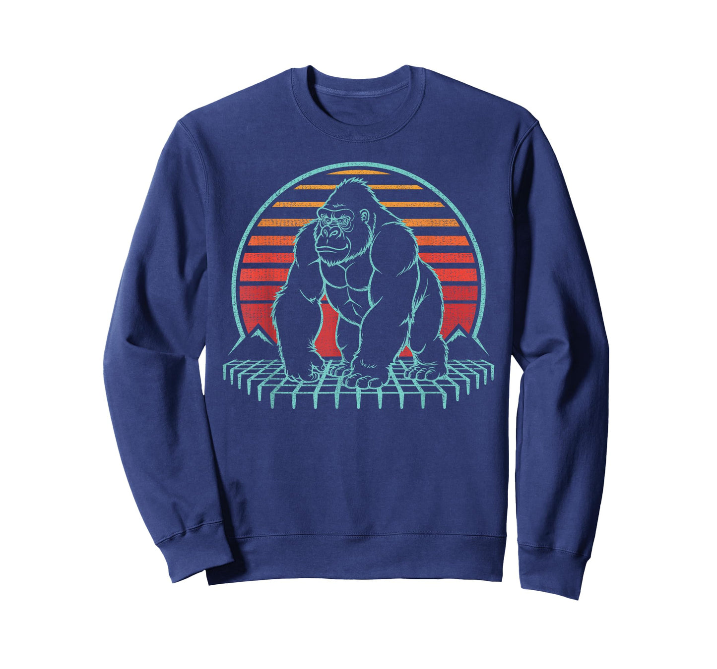 Gorilla Silverback Lover Animal Retro Vintage 80s T-Shirt