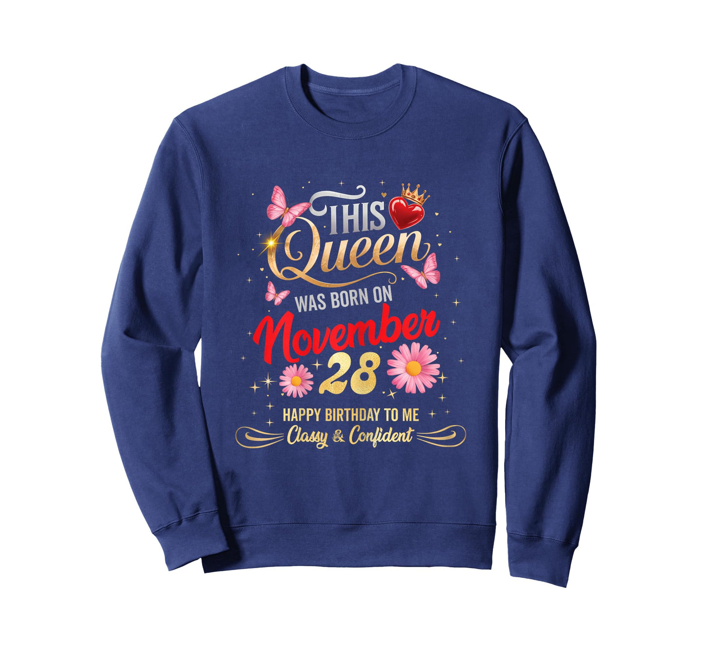 This Queen was Born on November 28 November 28th Birthday T-Shirt