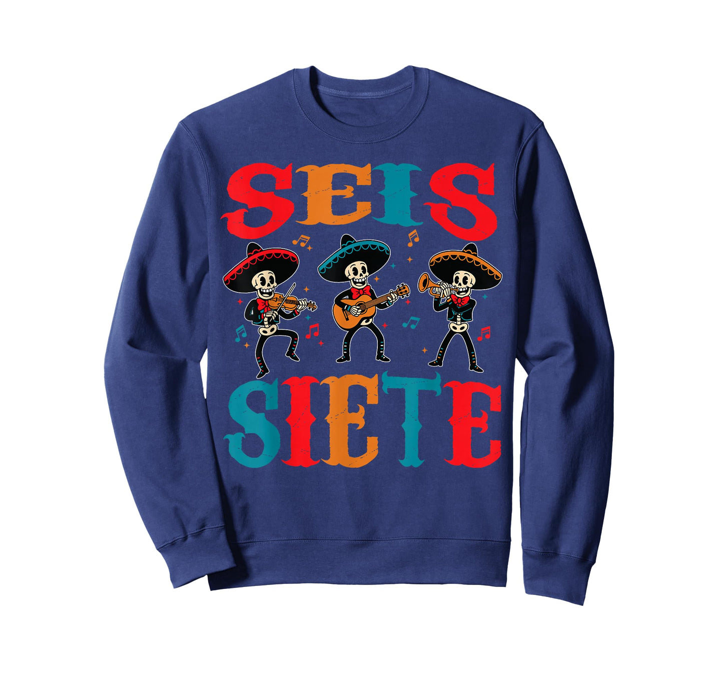 SEIS Siete 67 Meme Six Seven Dia de Los Muertos Sugar Skull T-Shirt