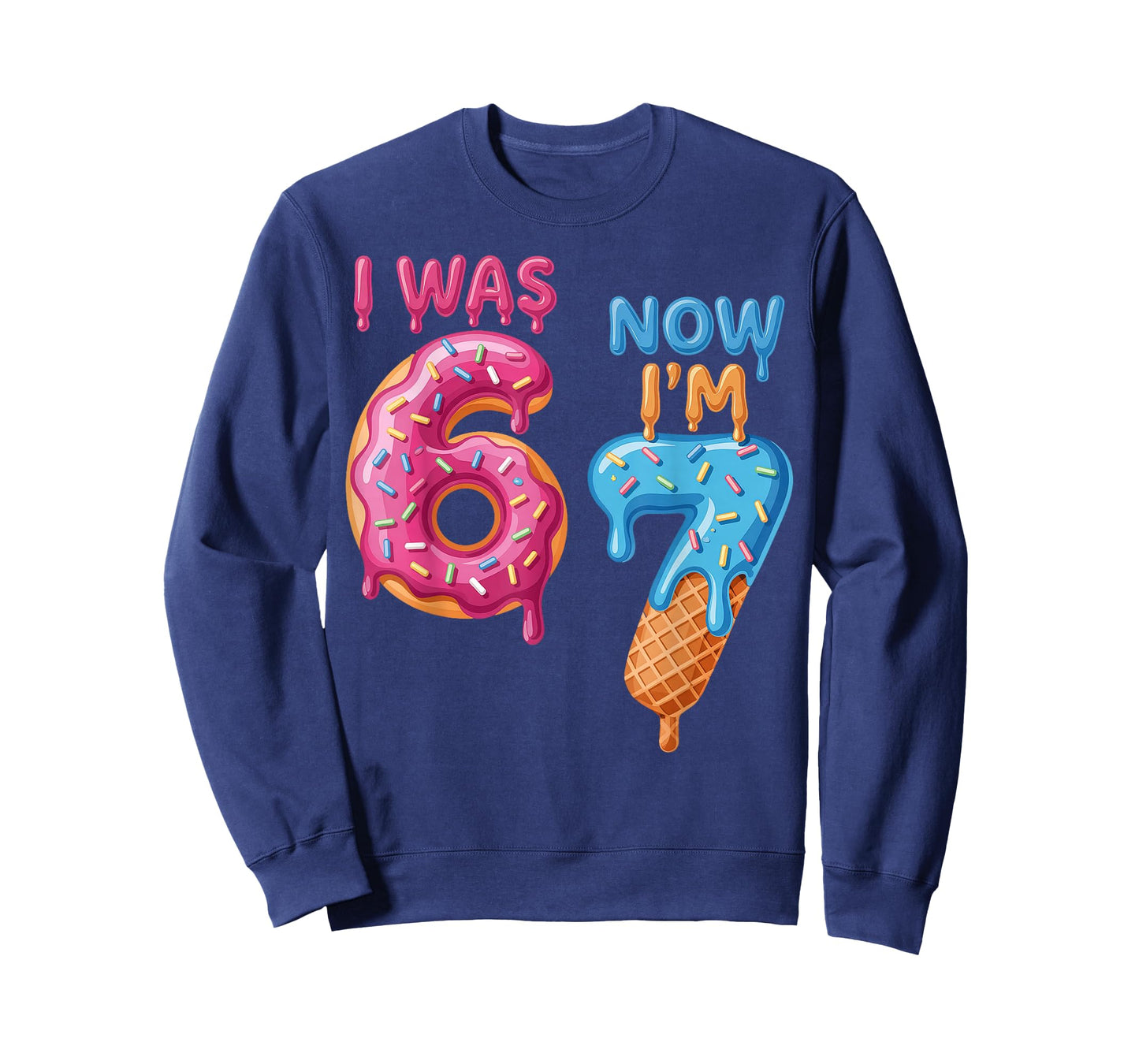 7 Year Old Birthday i was 6 Now I'm 7 67 T-Shirt