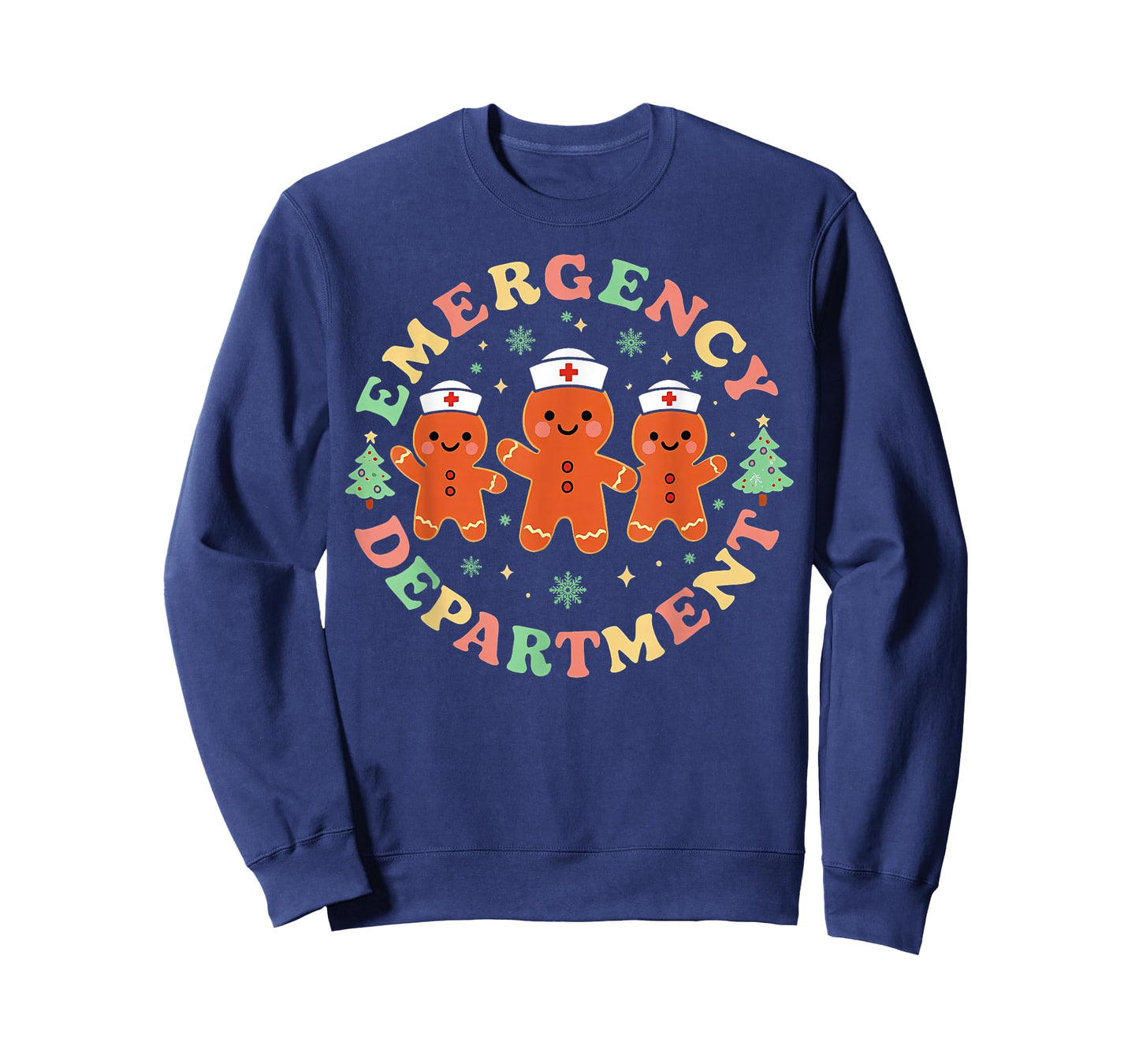 Emergency Department Gingerbread Nurse Christmas ER Holiday T-Shirt