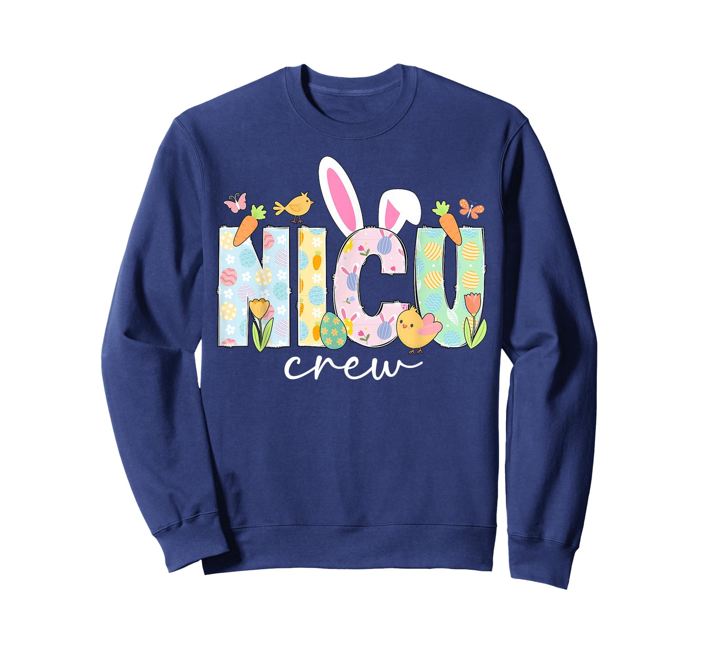 NICU Crew Easter Bunny Neonatal Intensive Care Unit Easter T-Shirt