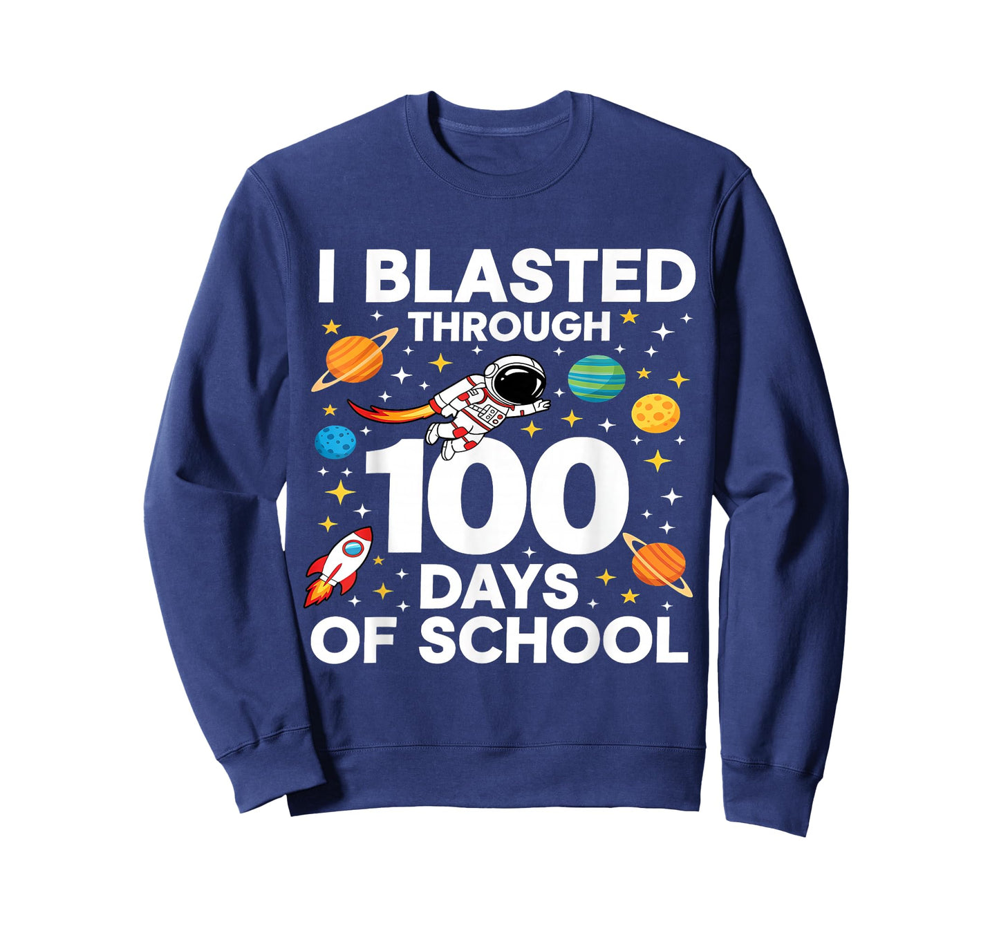 I Blasted Through 100 Days of School 100th Day Teacher Kids T-Shirt