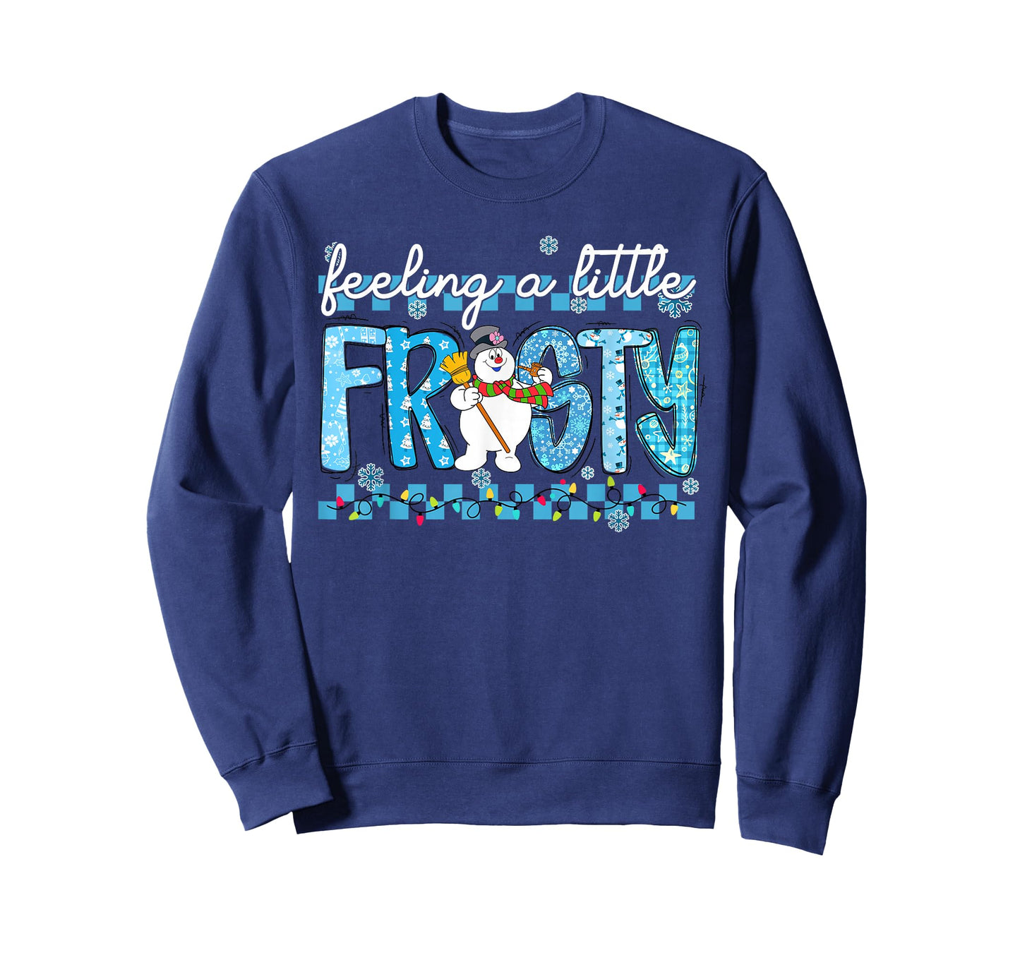 Feeling a Little Frosty Cute Retro Snowman T-Shirt